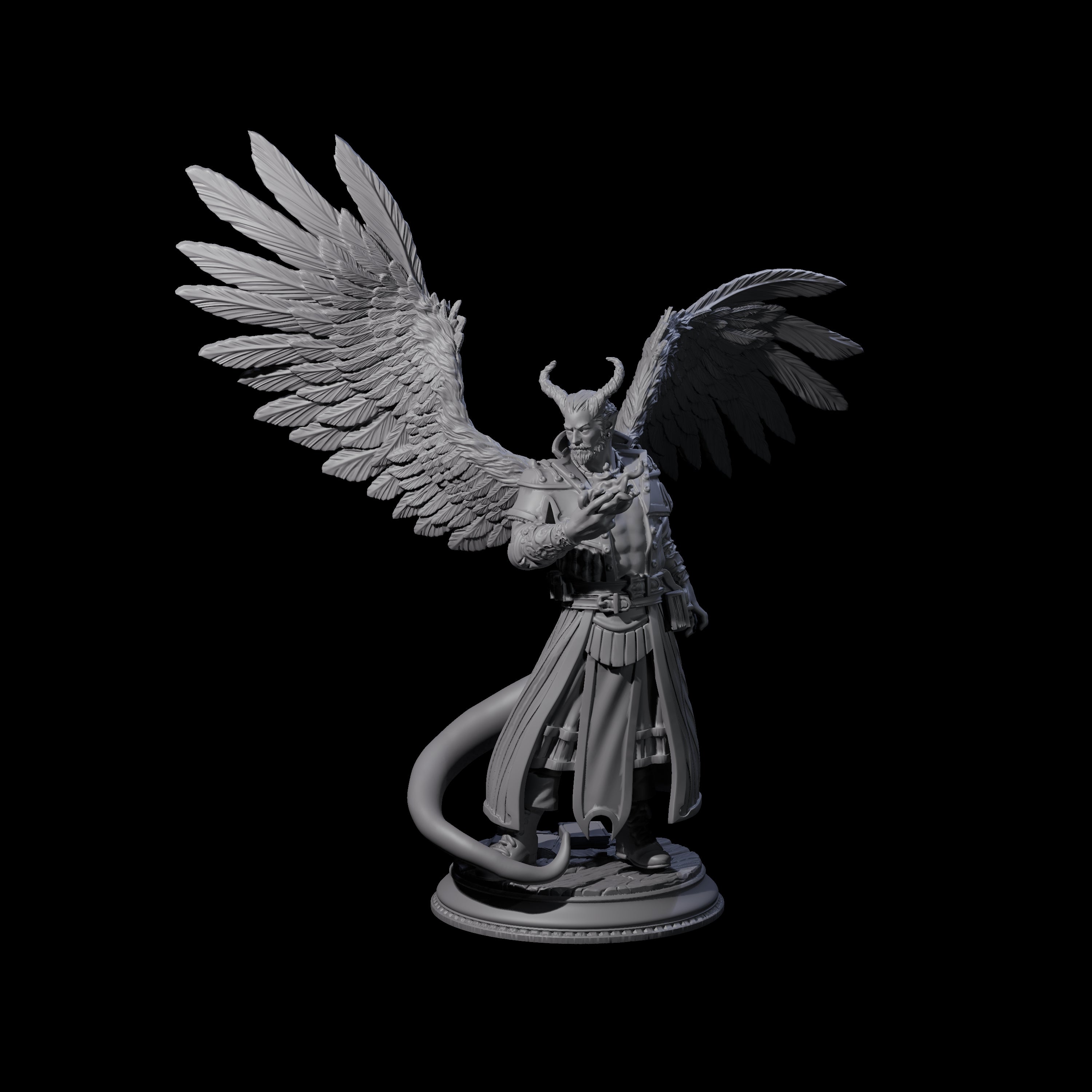 Scheming Contract Devil Miniature for Dungeons and Dragons, Pathfinder or other TTRPGs