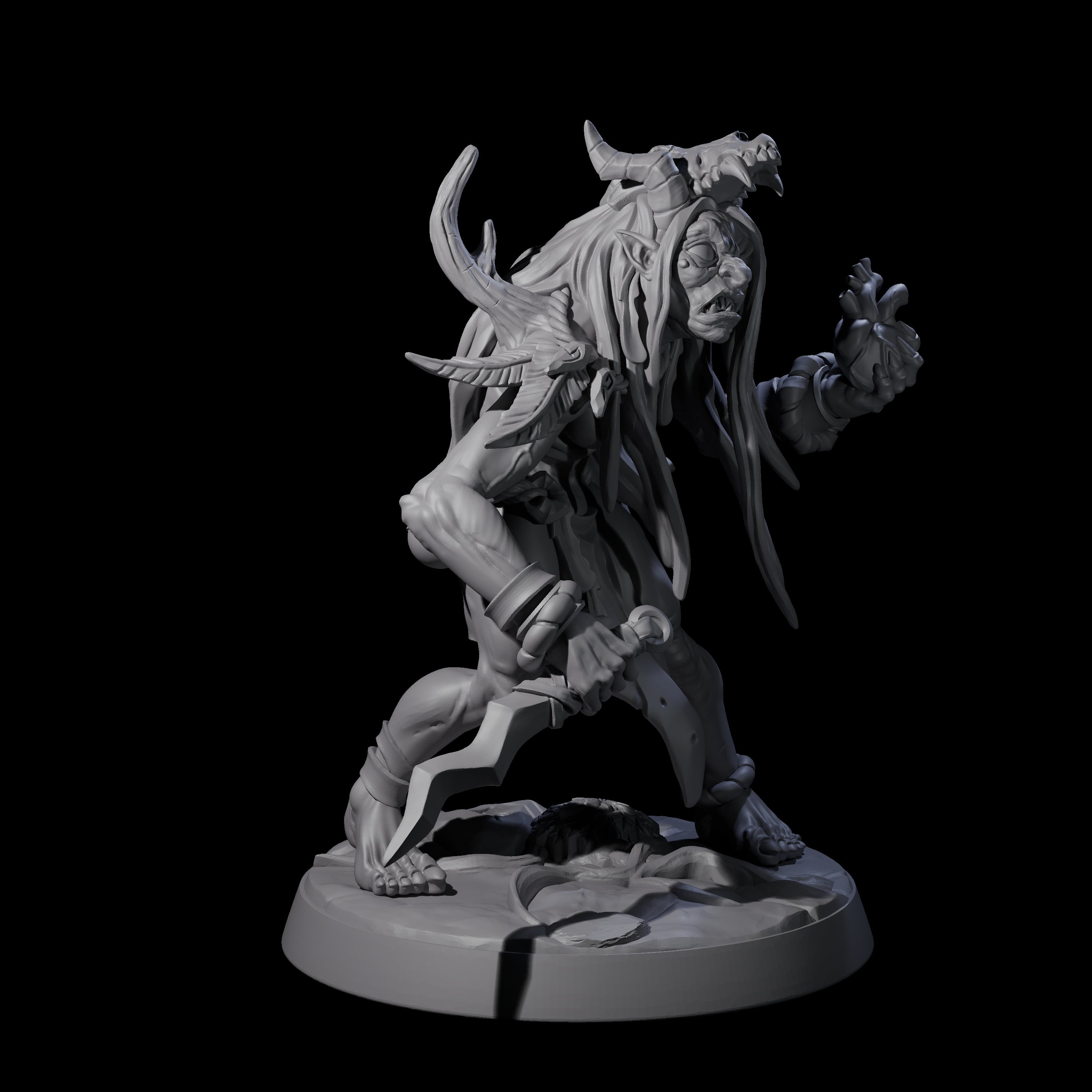 Scheming Forest Hags Miniature for Dungeons and Dragons, Pathfinder or other TTRPGs