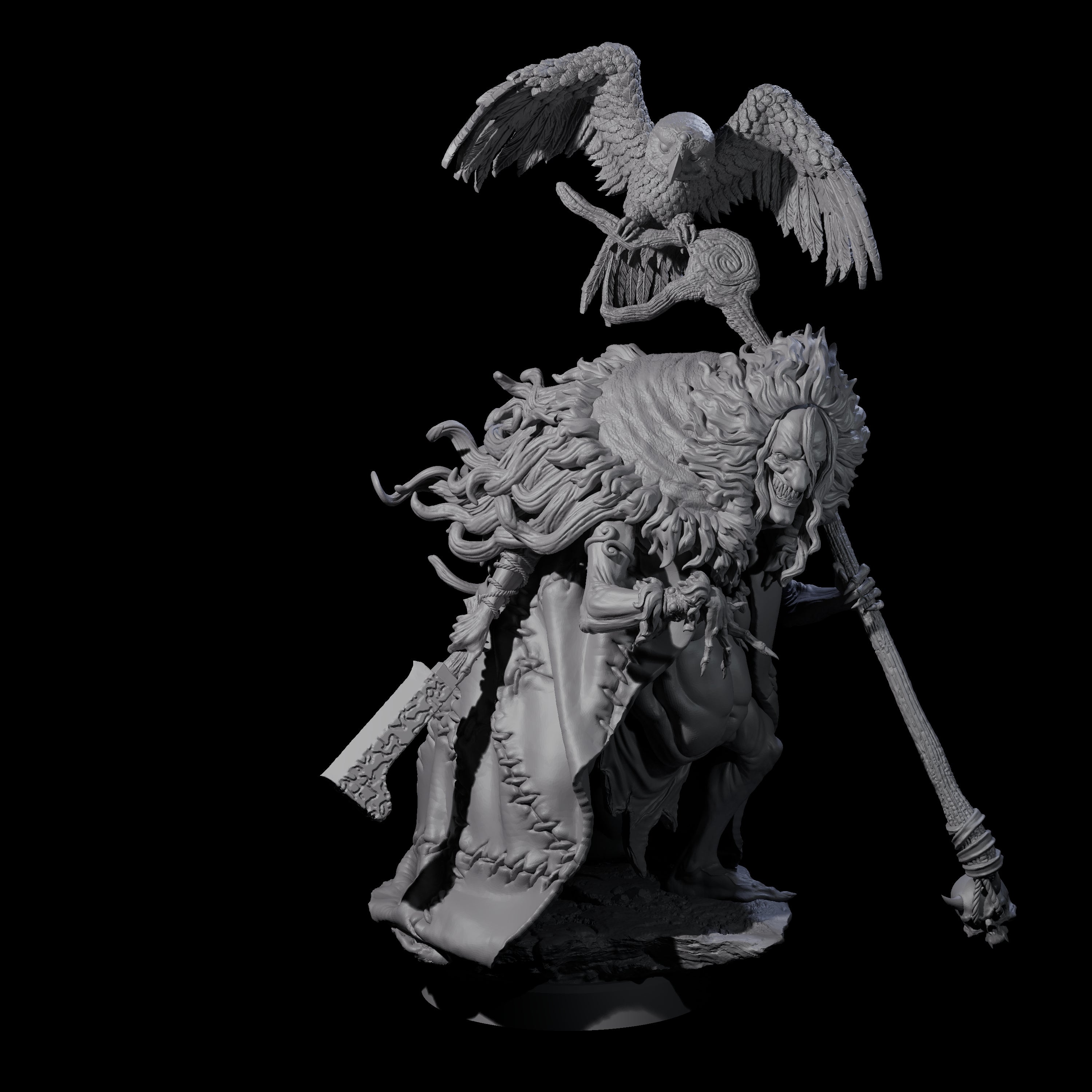 Scheming Hag Miniature for Dungeons and Dragons, Pathfinder or other TTRPGs