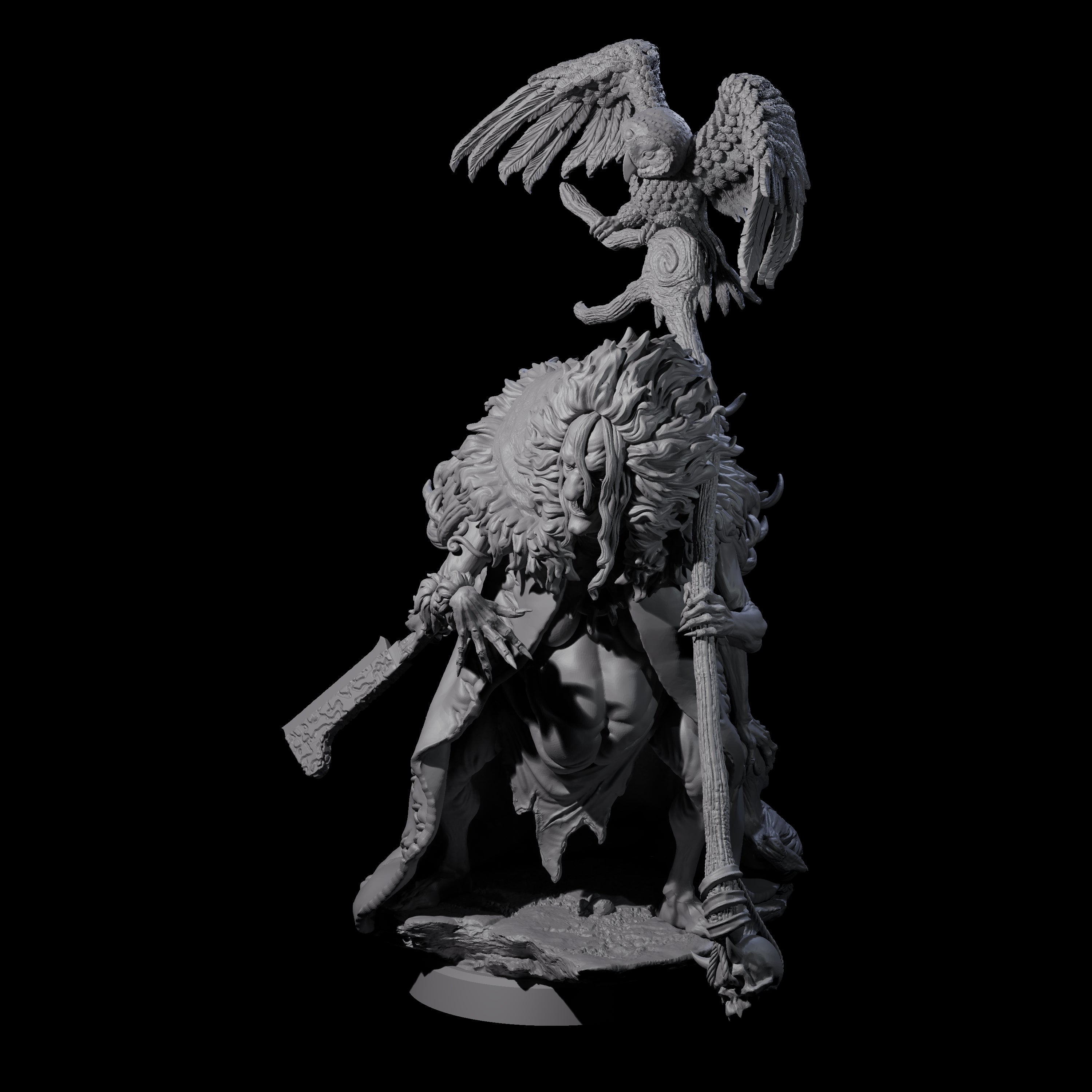 Scheming Hag Miniature for Dungeons and Dragons, Pathfinder or other TTRPGs