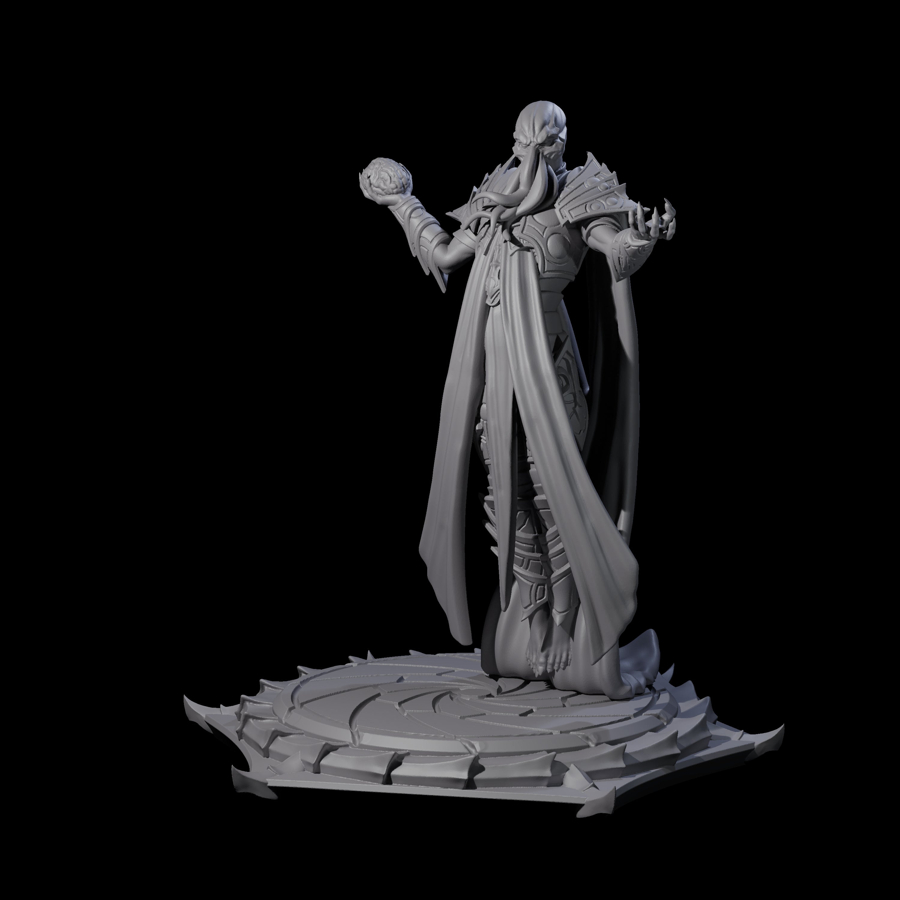 Scheming Mind Flayer Sorcerer A Miniature for Dungeons and Dragons, Pathfinder or other TTRPGs