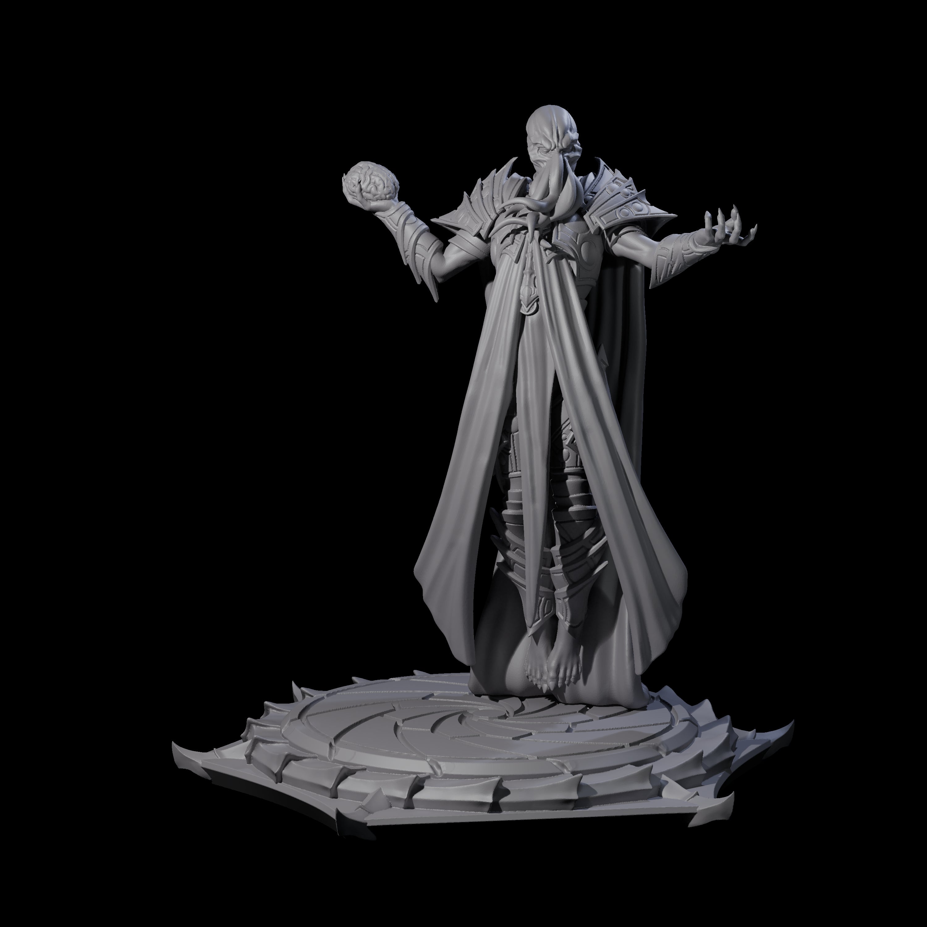 Scheming Mind Flayer Sorcerer A Miniature for Dungeons and Dragons, Pathfinder or other TTRPGs