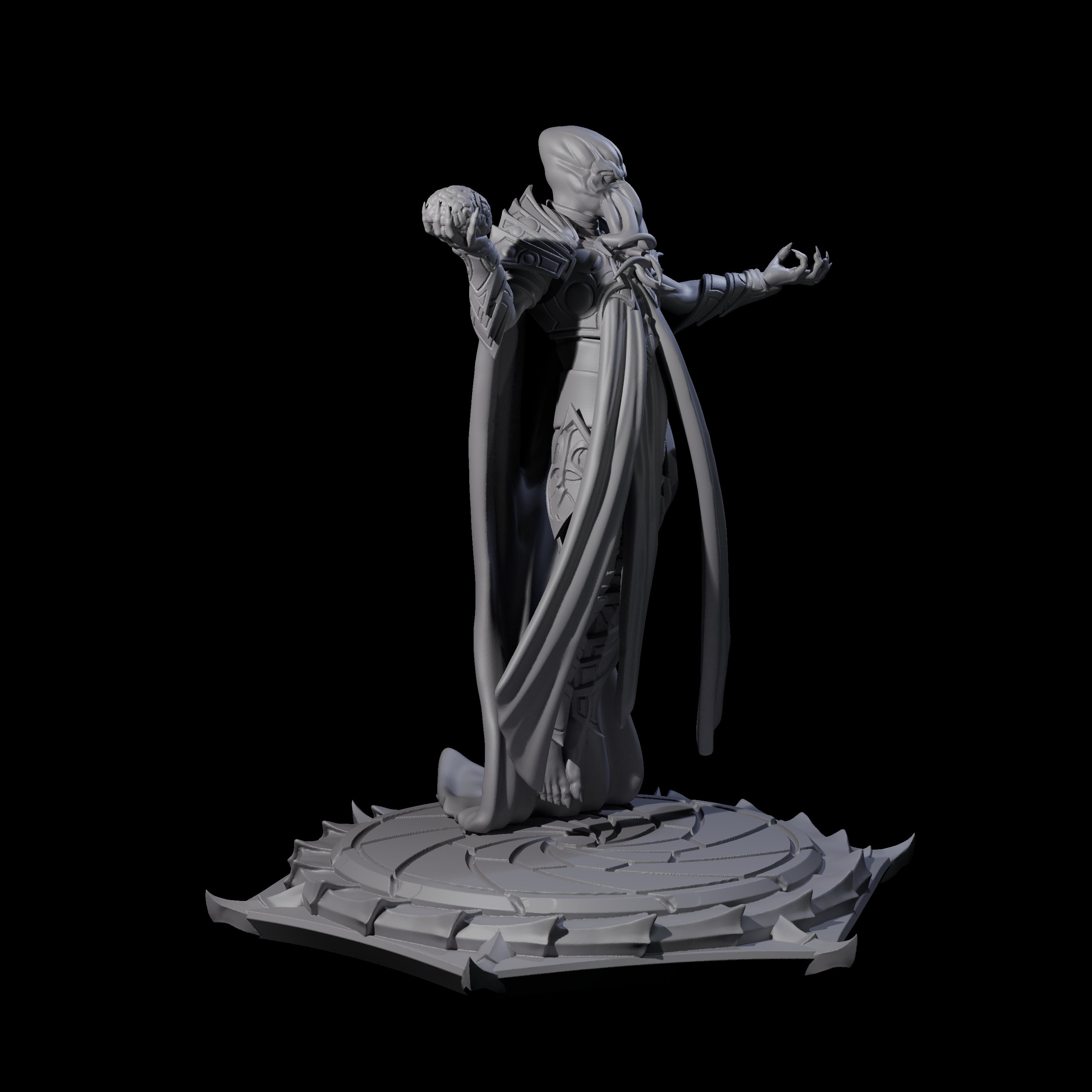 Scheming Mind Flayer Sorcerer A Miniature for Dungeons and Dragons, Pathfinder or other TTRPGs