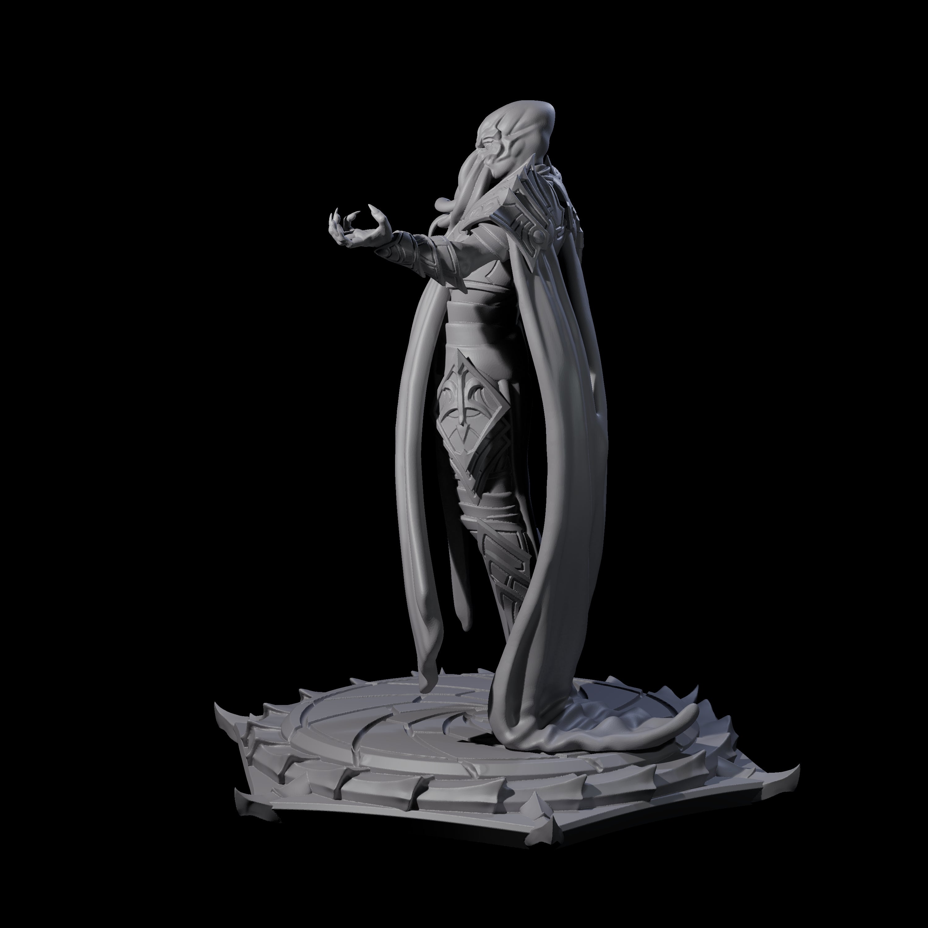 Scheming Mind Flayer Sorcerer A Miniature for Dungeons and Dragons, Pathfinder or other TTRPGs
