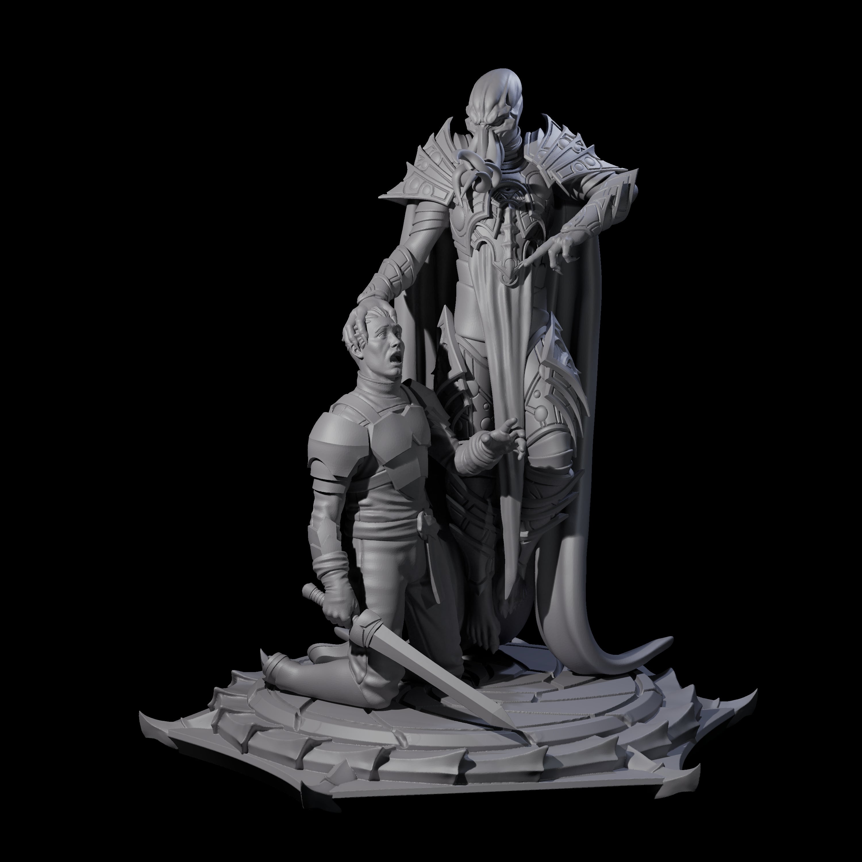Scheming Mind Flayer Sorcerer B Miniature for Dungeons and Dragons, Pathfinder or other TTRPGs