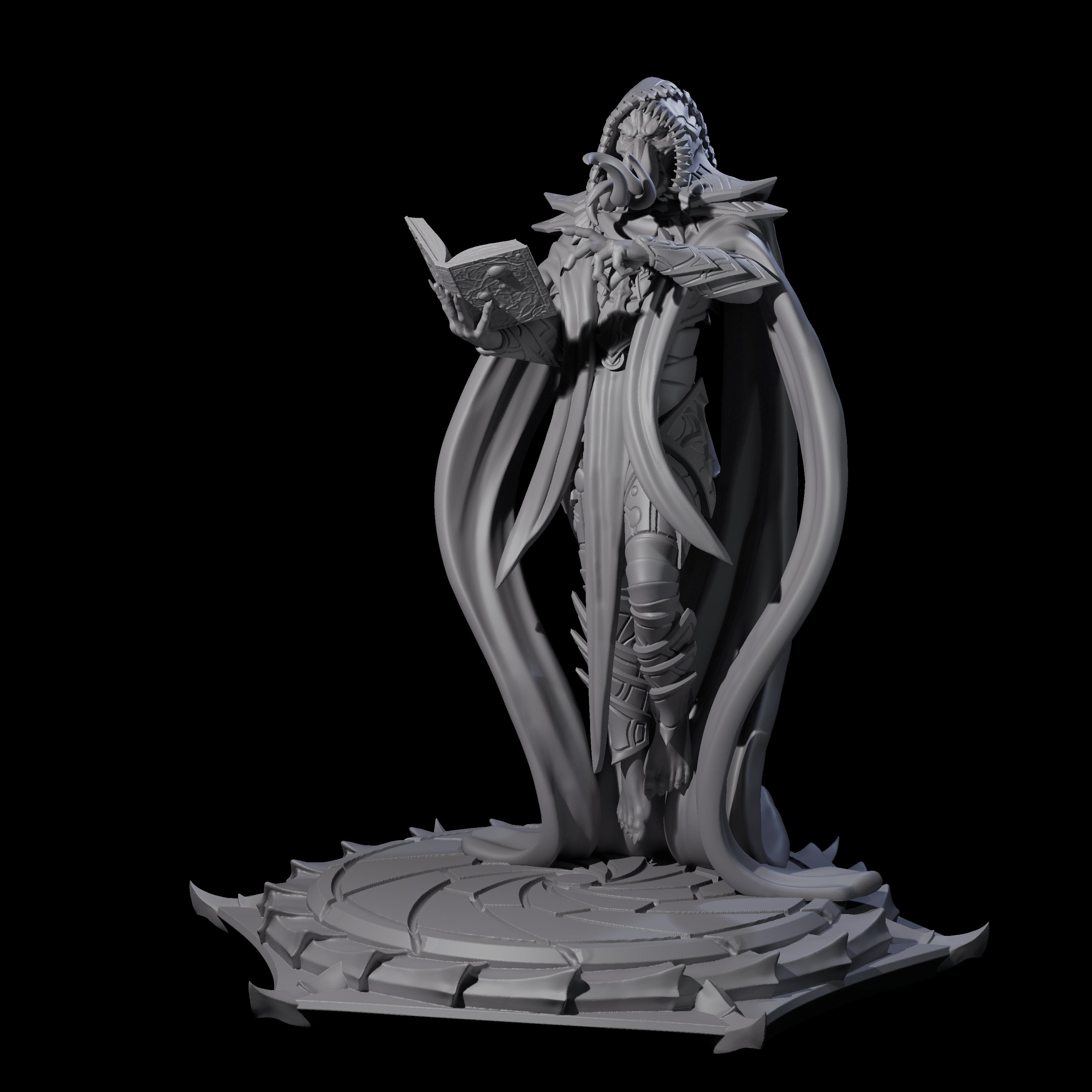 Scheming Mind Flayer Sorcerer C Miniature for Dungeons and Dragons, Pathfinder or other TTRPGs