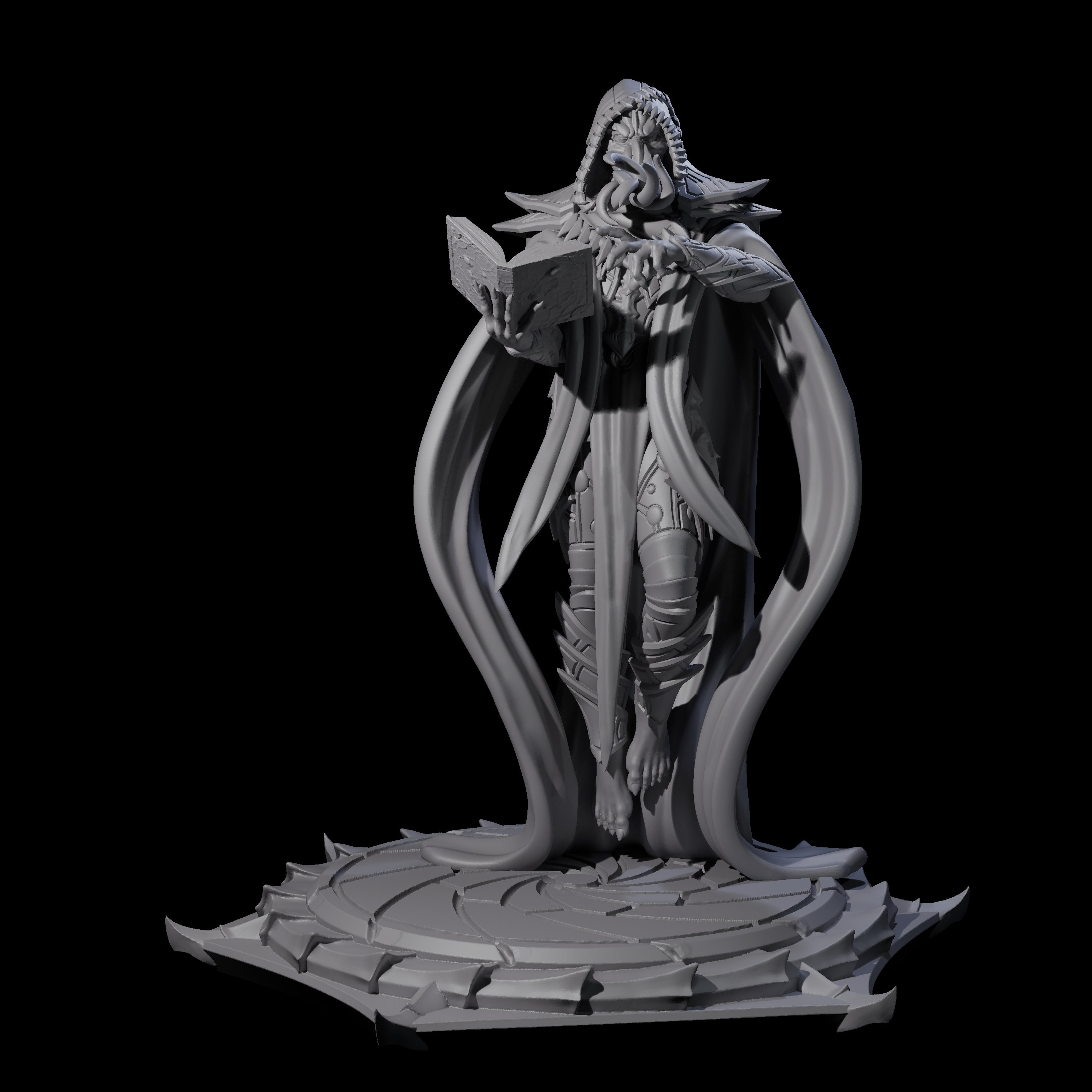 Scheming Mind Flayer Sorcerer C Miniature for Dungeons and Dragons, Pathfinder or other TTRPGs
