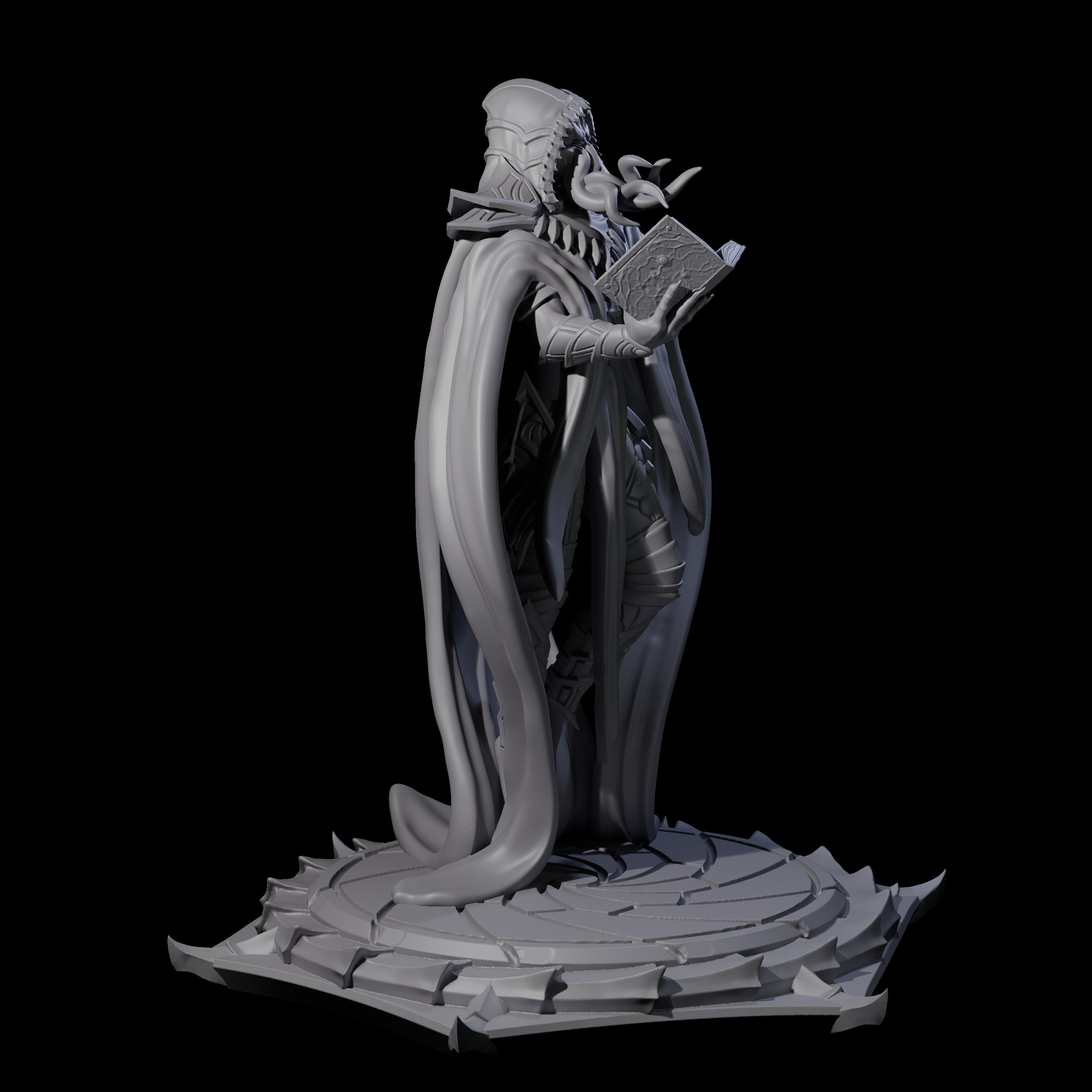 Scheming Mind Flayer Sorcerer C Miniature for Dungeons and Dragons, Pathfinder or other TTRPGs