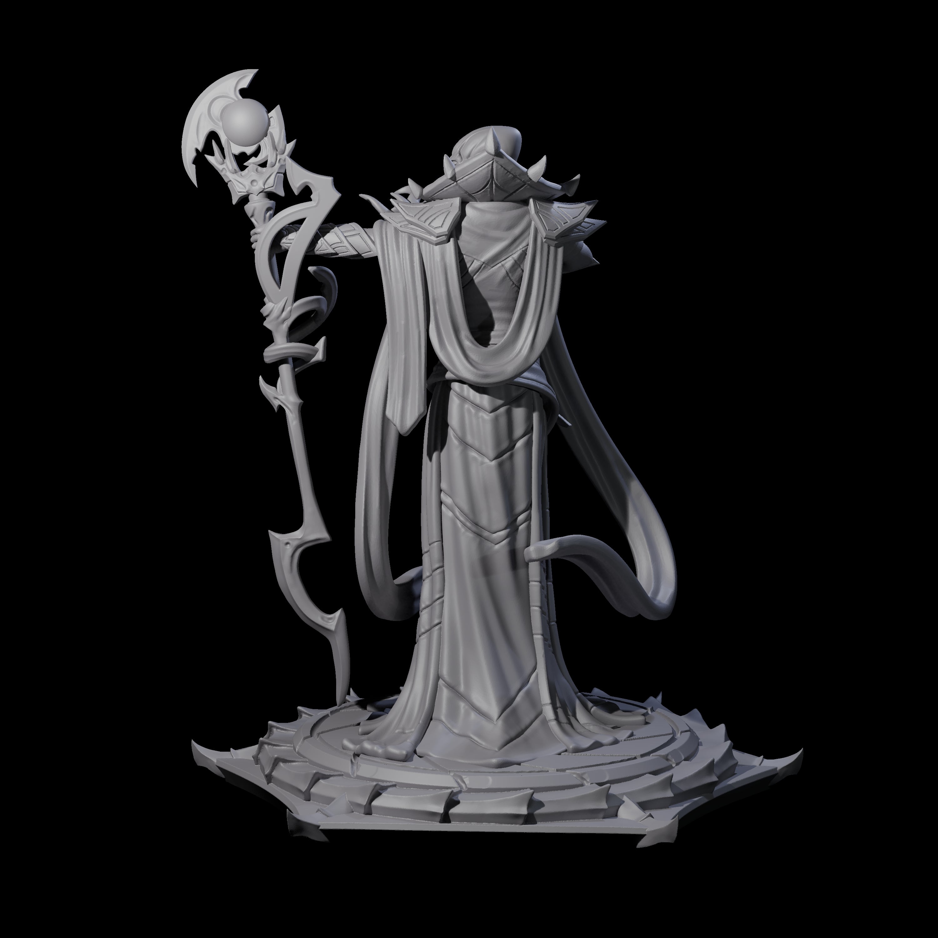 Scheming Mind Flayer Sorcerer D Miniature for Dungeons and Dragons, Pathfinder or other TTRPGs