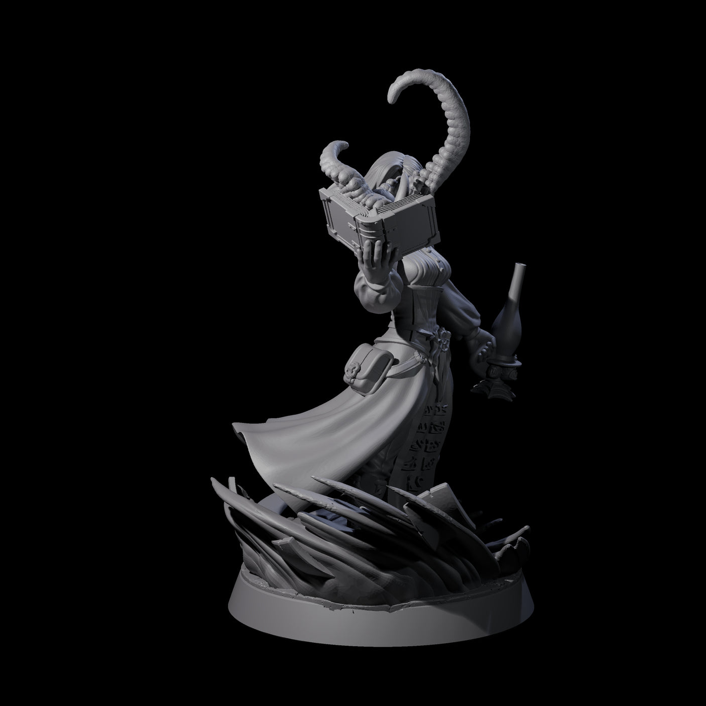 Scholarly Human Investigator Miniature for Dungeons and Dragons, Pathfinder or other TTRPGs