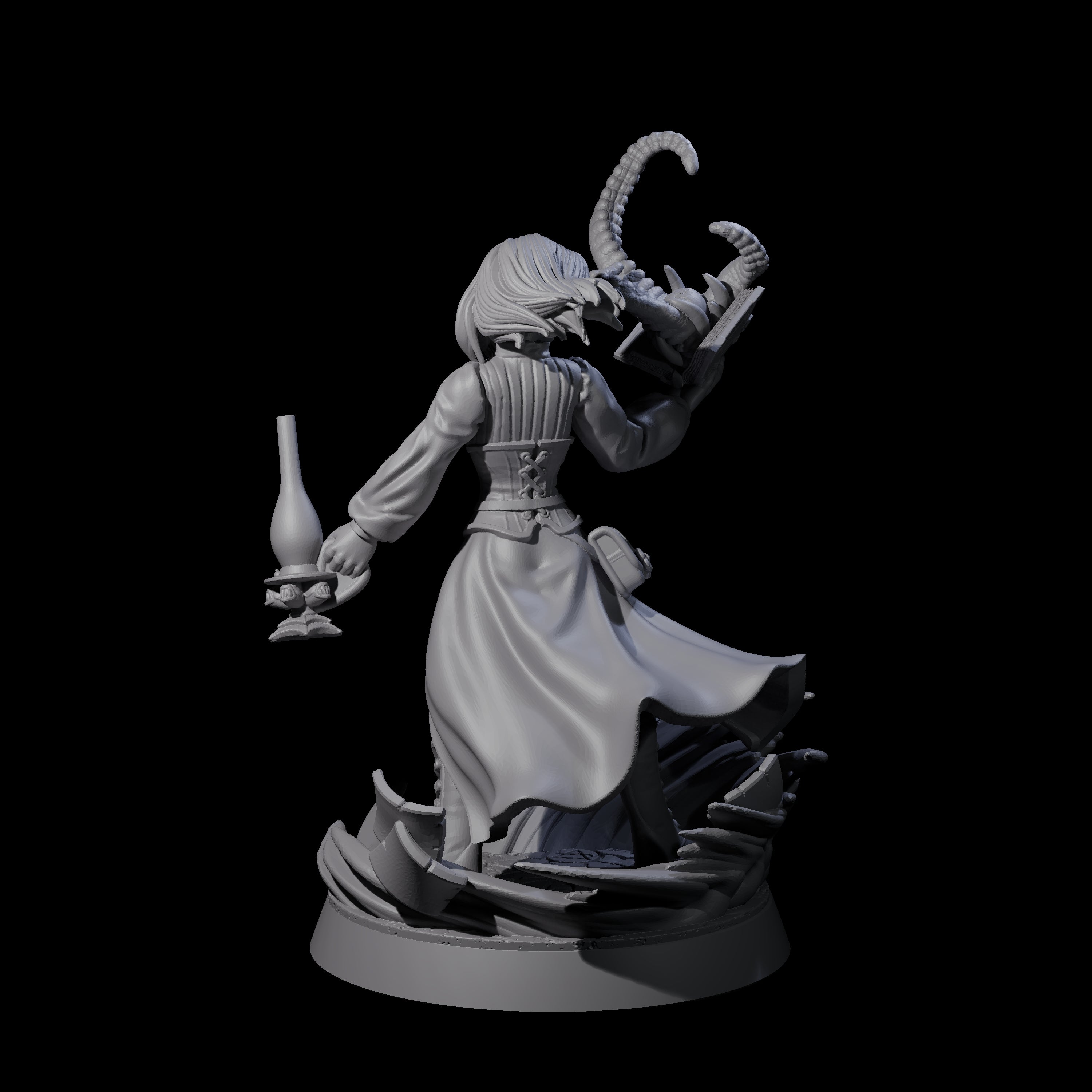 Scholarly Human Investigator Miniature for Dungeons and Dragons, Pathfinder or other TTRPGs