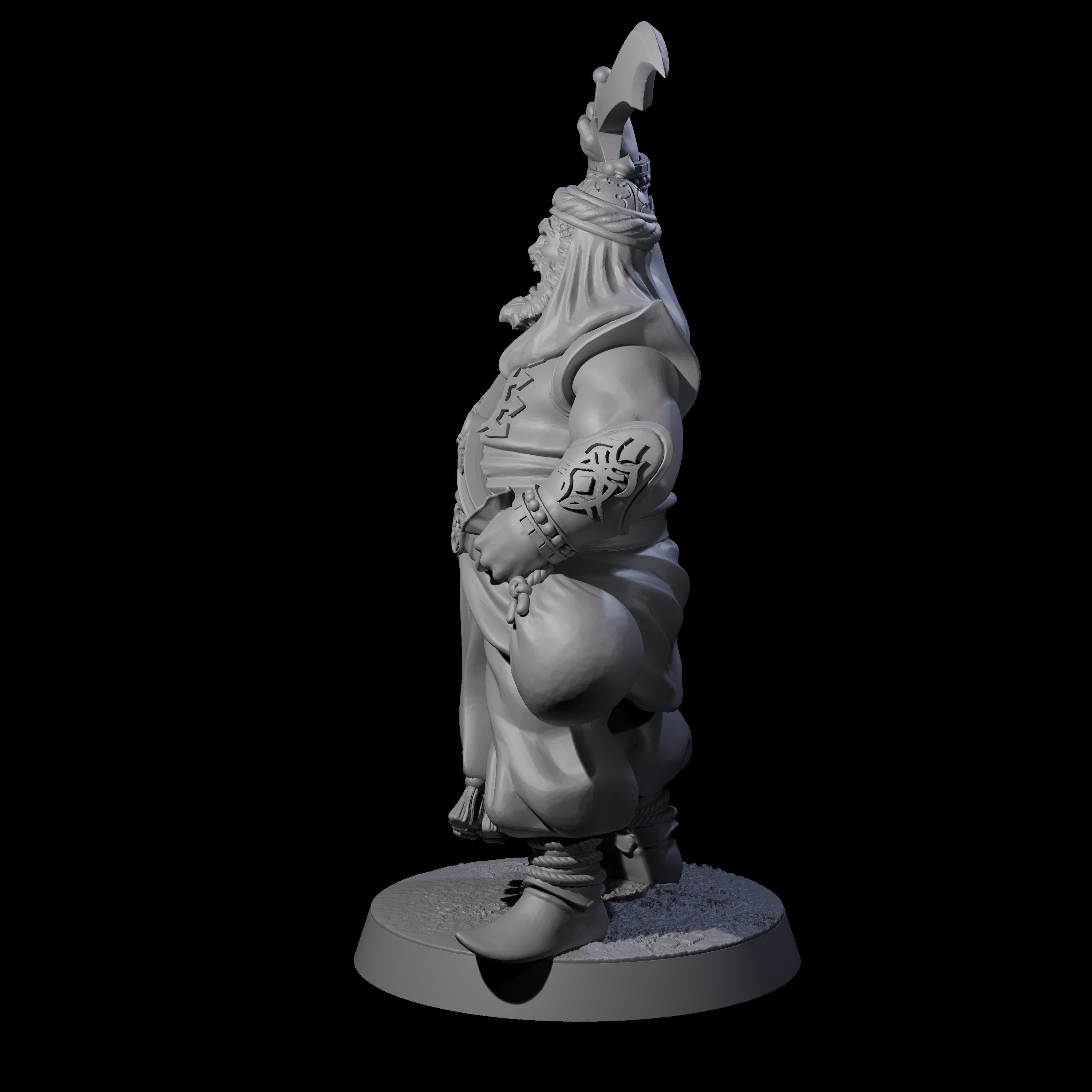 Scimitar Wielding Palace Guard B Miniature for Dungeons and Dragons, Pathfinder or other TTRPGs