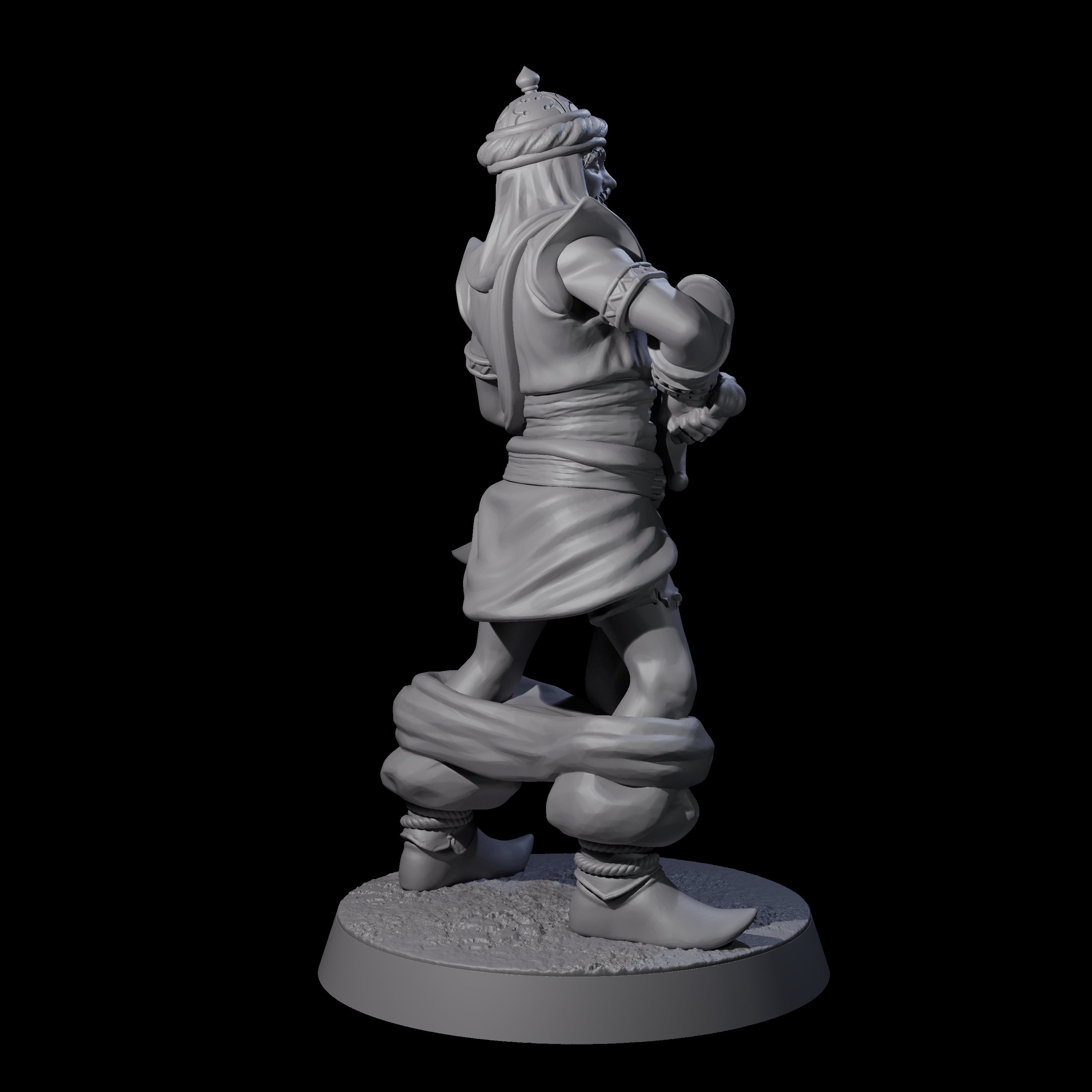 Scimitar Wielding Palace Guard C Miniature for Dungeons and Dragons, Pathfinder or other TTRPGs