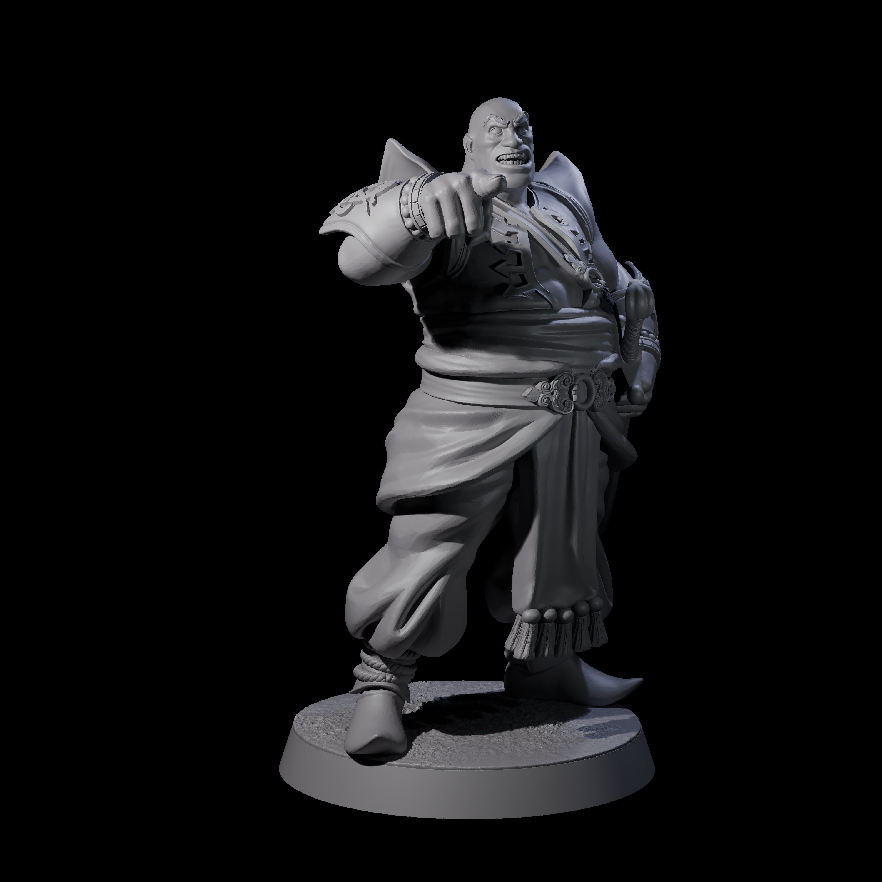 Scimitar Wielding Palace Guard D Miniature for Dungeons and Dragons, Pathfinder or other TTRPGs
