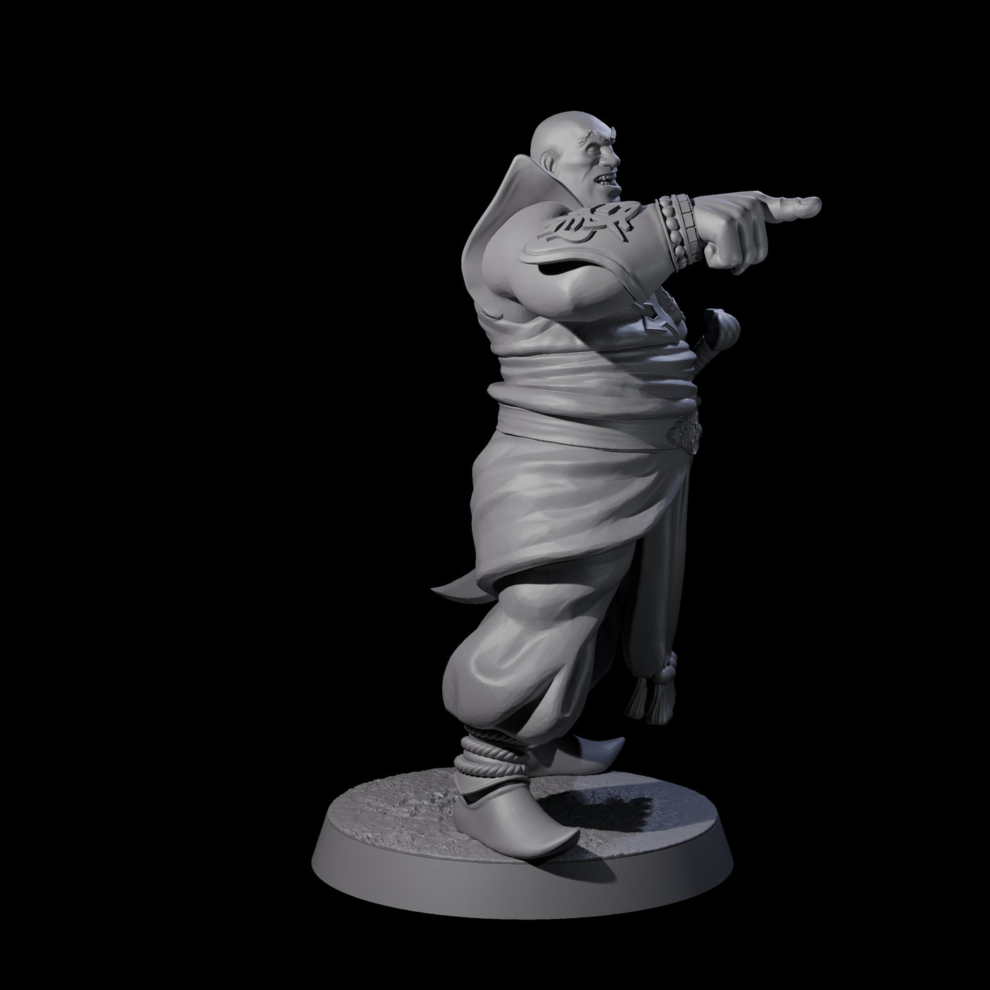 Scimitar Wielding Palace Guard D Miniature for Dungeons and Dragons, Pathfinder or other TTRPGs