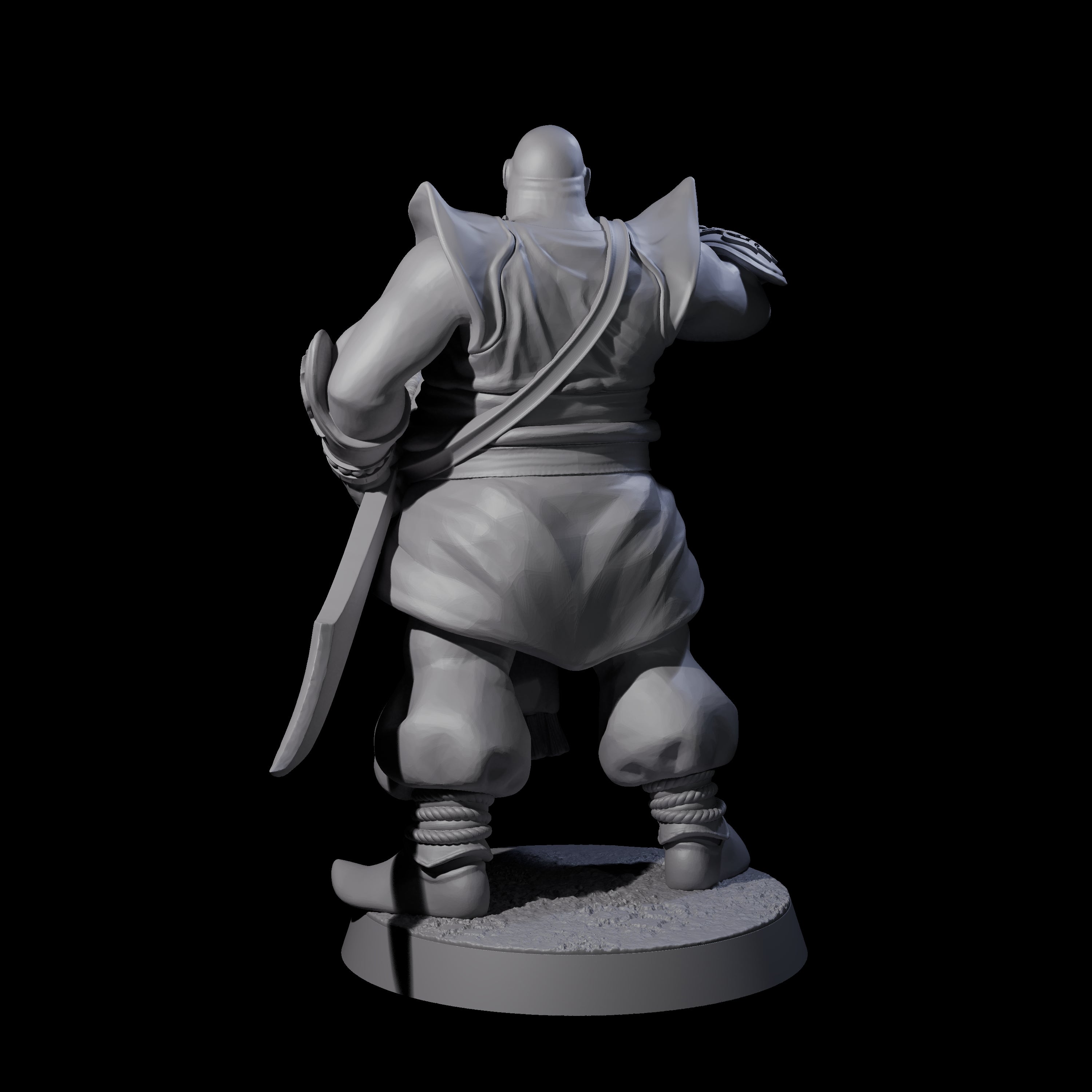Scimitar Wielding Palace Guard D Miniature for Dungeons and Dragons, Pathfinder or other TTRPGs