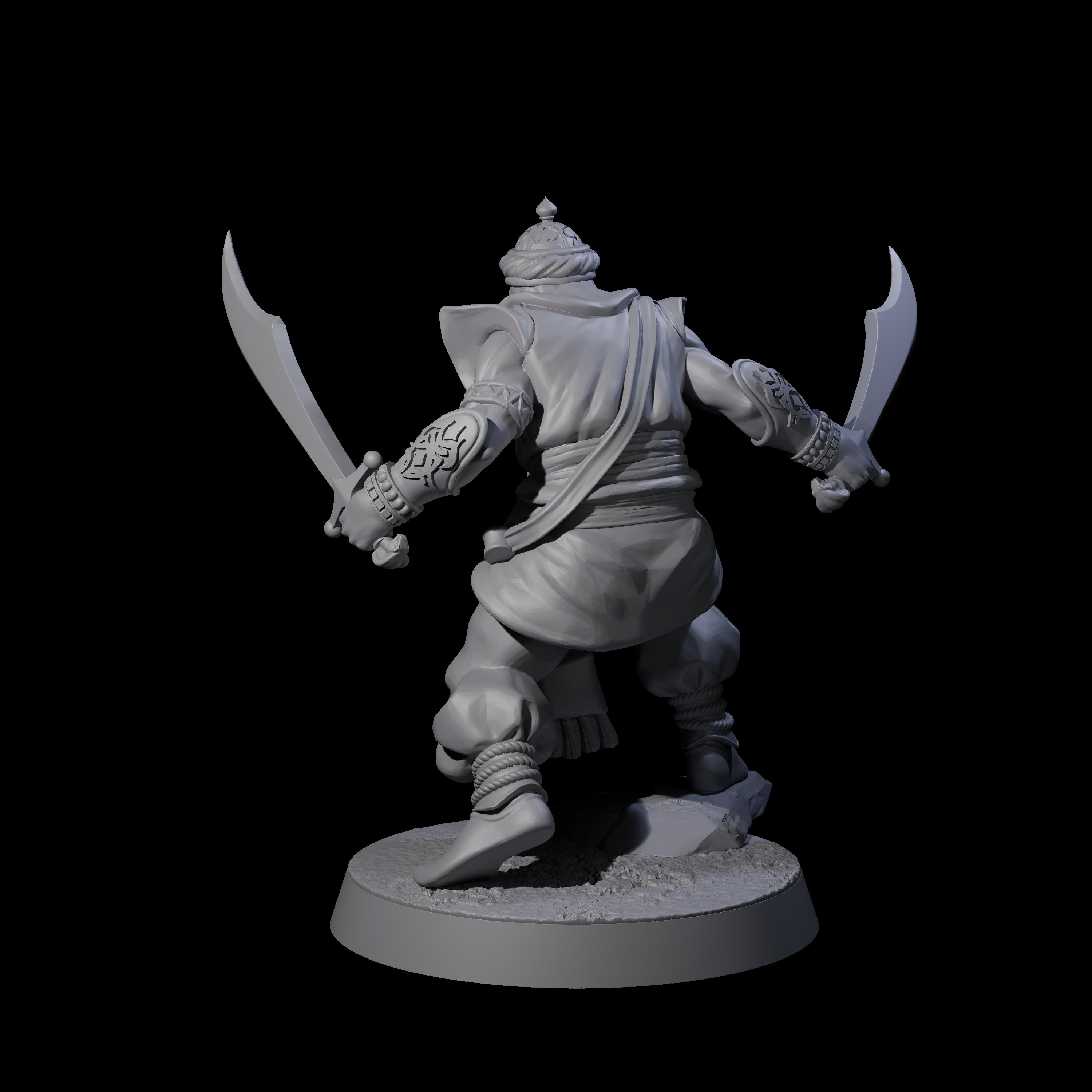 Scimitar Wielding Palace Guard E Miniature for Dungeons and Dragons, Pathfinder or other TTRPGs