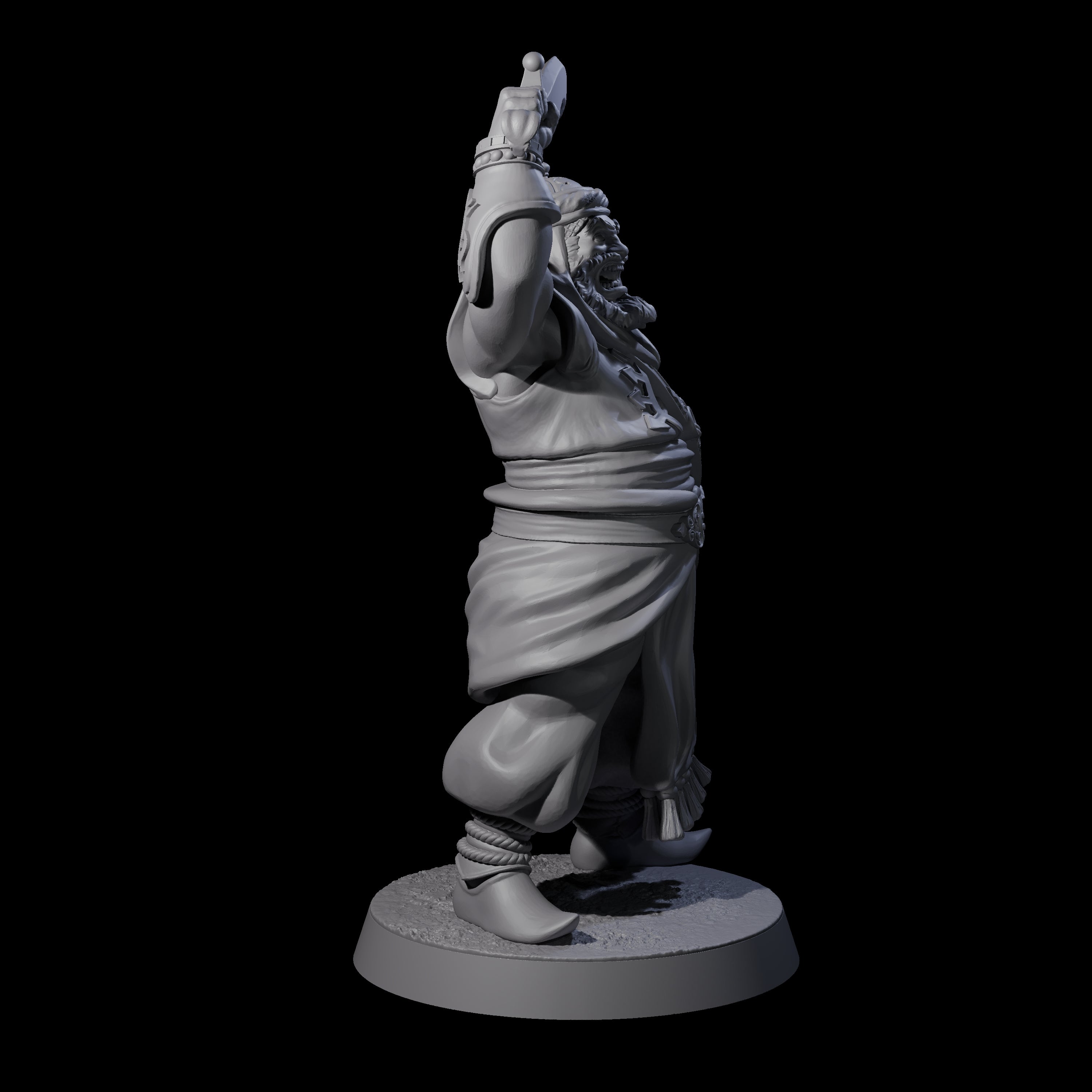 Scimitar Wielding Palace Guards Miniature for Dungeons and Dragons, Pathfinder or other TTRPGs