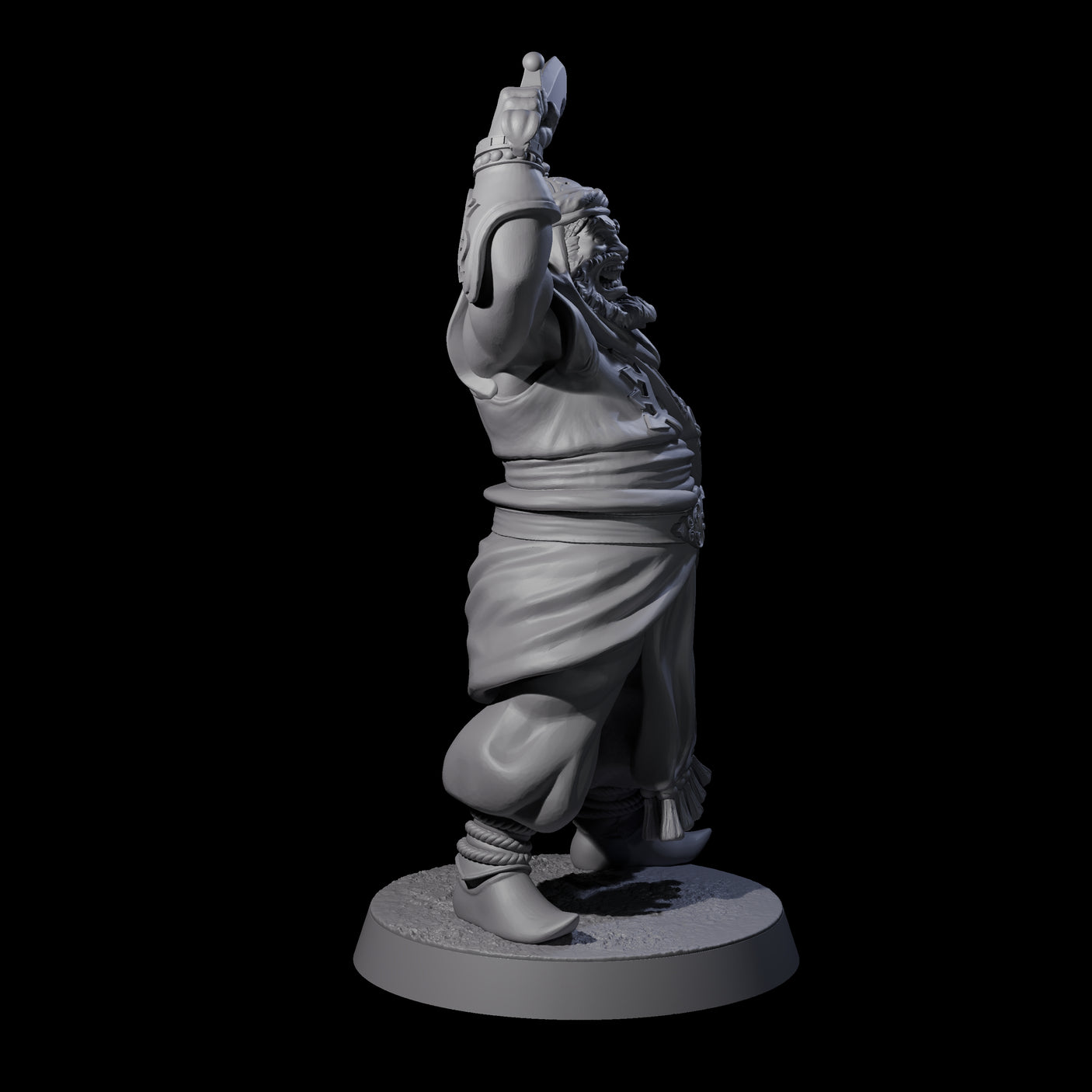 Scimitar Wielding Palace Guards Miniature for Dungeons and Dragons, Pathfinder or other TTRPGs