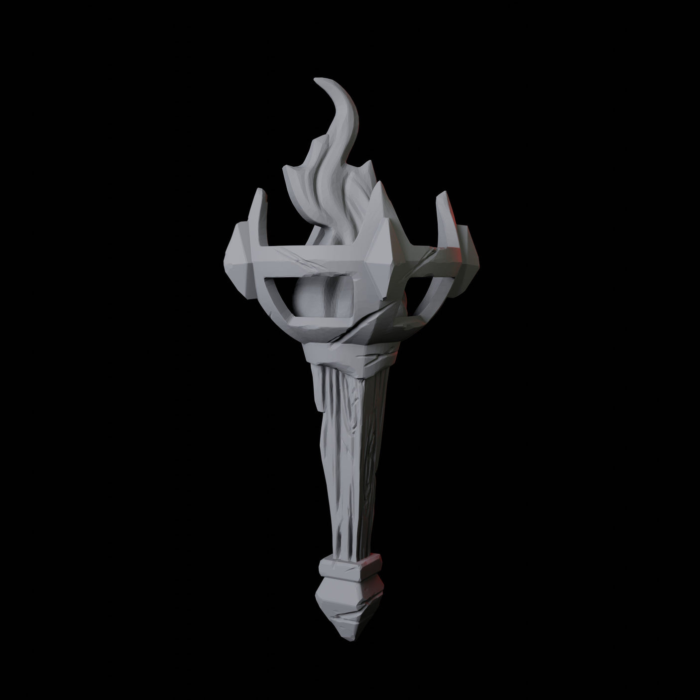 Sconce Torch Miniature for Dungeons and Dragons, Pathfinder or other TTRPGs