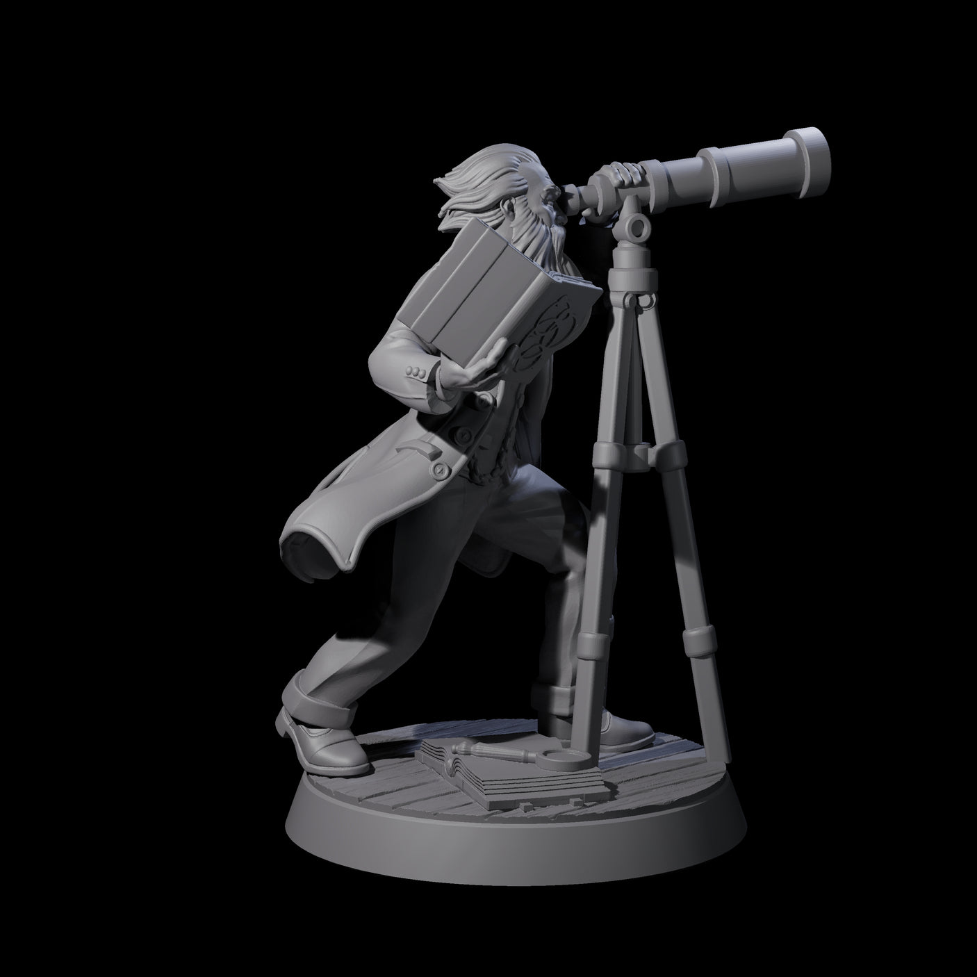 Scoping Human Scholar Miniature for Dungeons and Dragons, Pathfinder or other TTRPGs