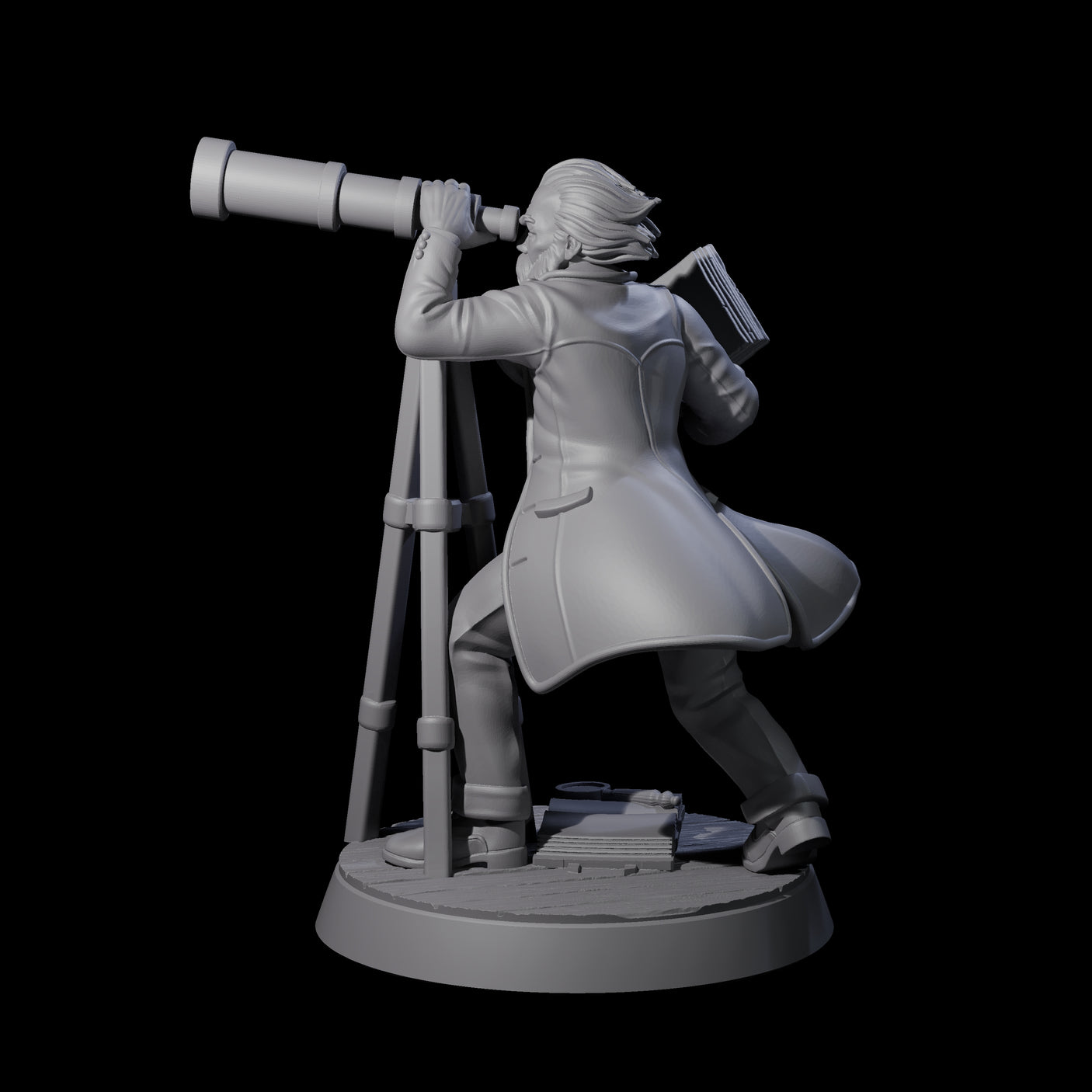 Scoping Human Scholar Miniature for Dungeons and Dragons, Pathfinder or other TTRPGs