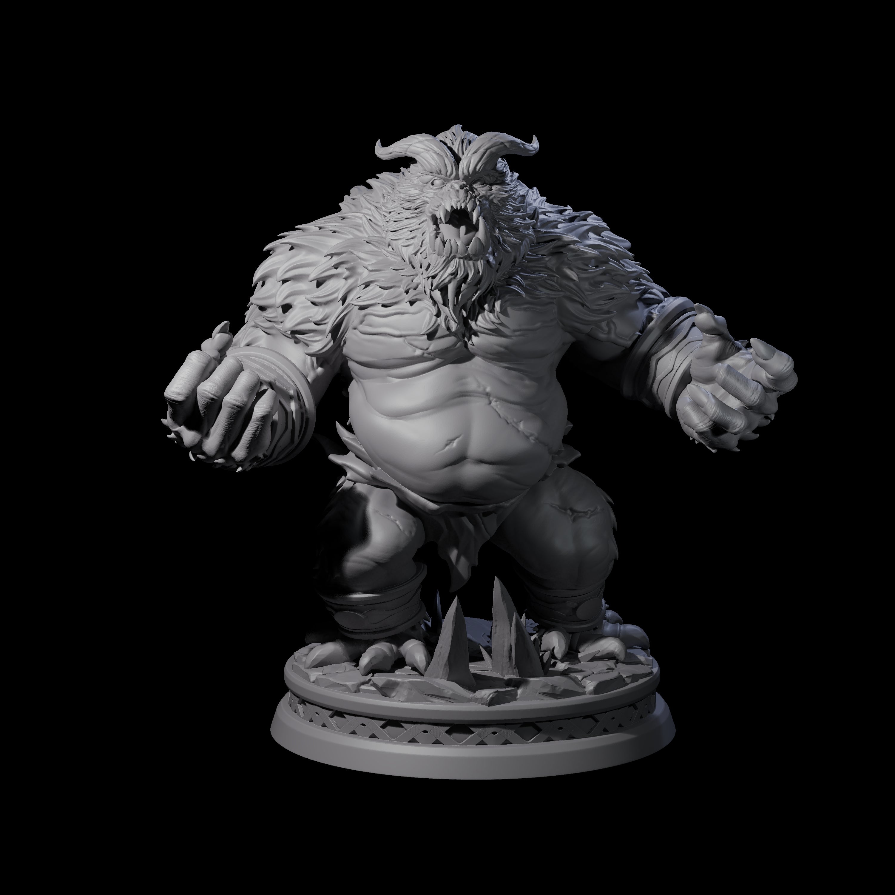 Screaming Yeti Miniature for Dungeons and Dragons, Pathfinder or other TTRPGs