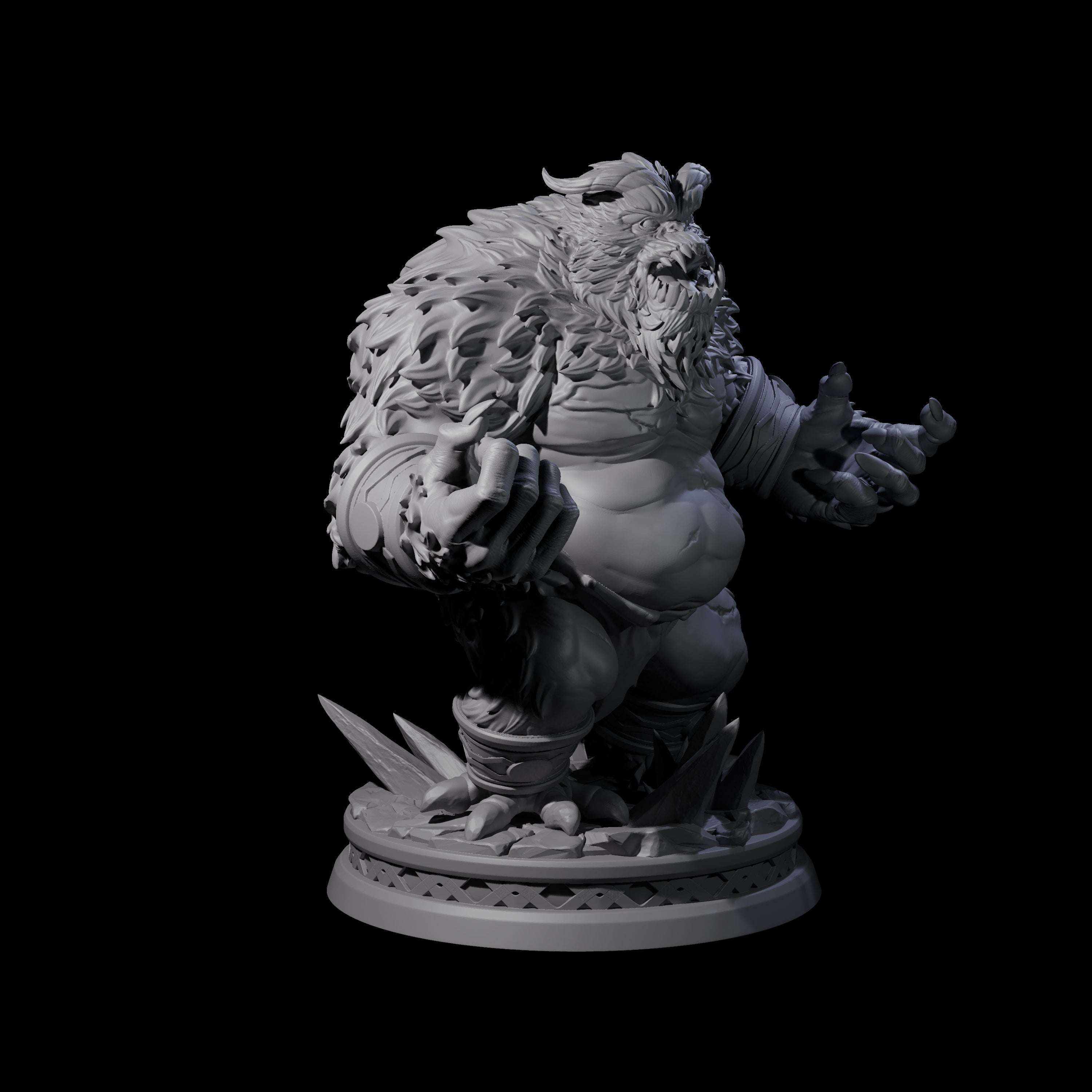 Screaming Yeti Miniature for Dungeons and Dragons, Pathfinder or other TTRPGs