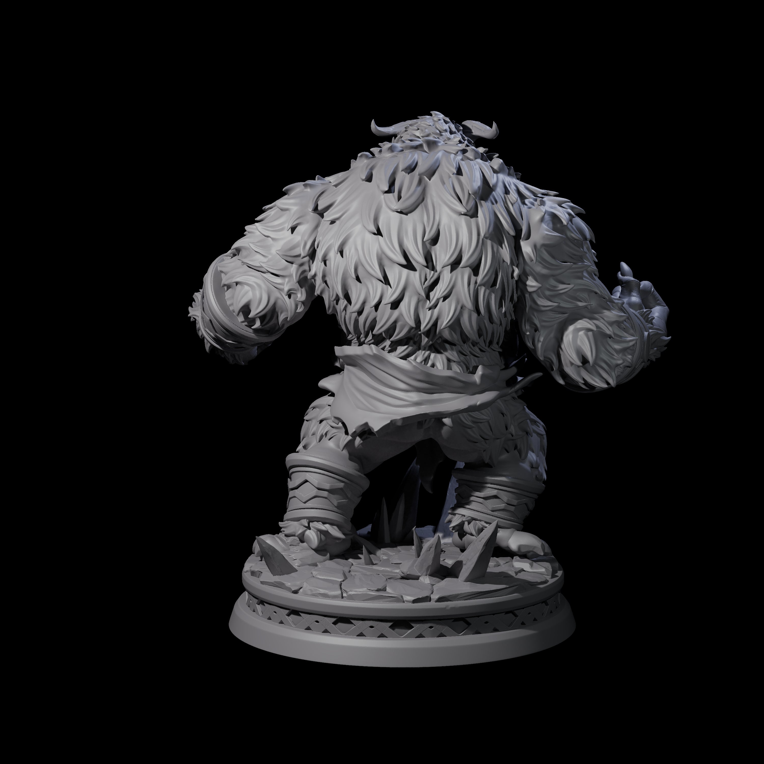 Screaming Yeti Miniature for Dungeons and Dragons, Pathfinder or other TTRPGs