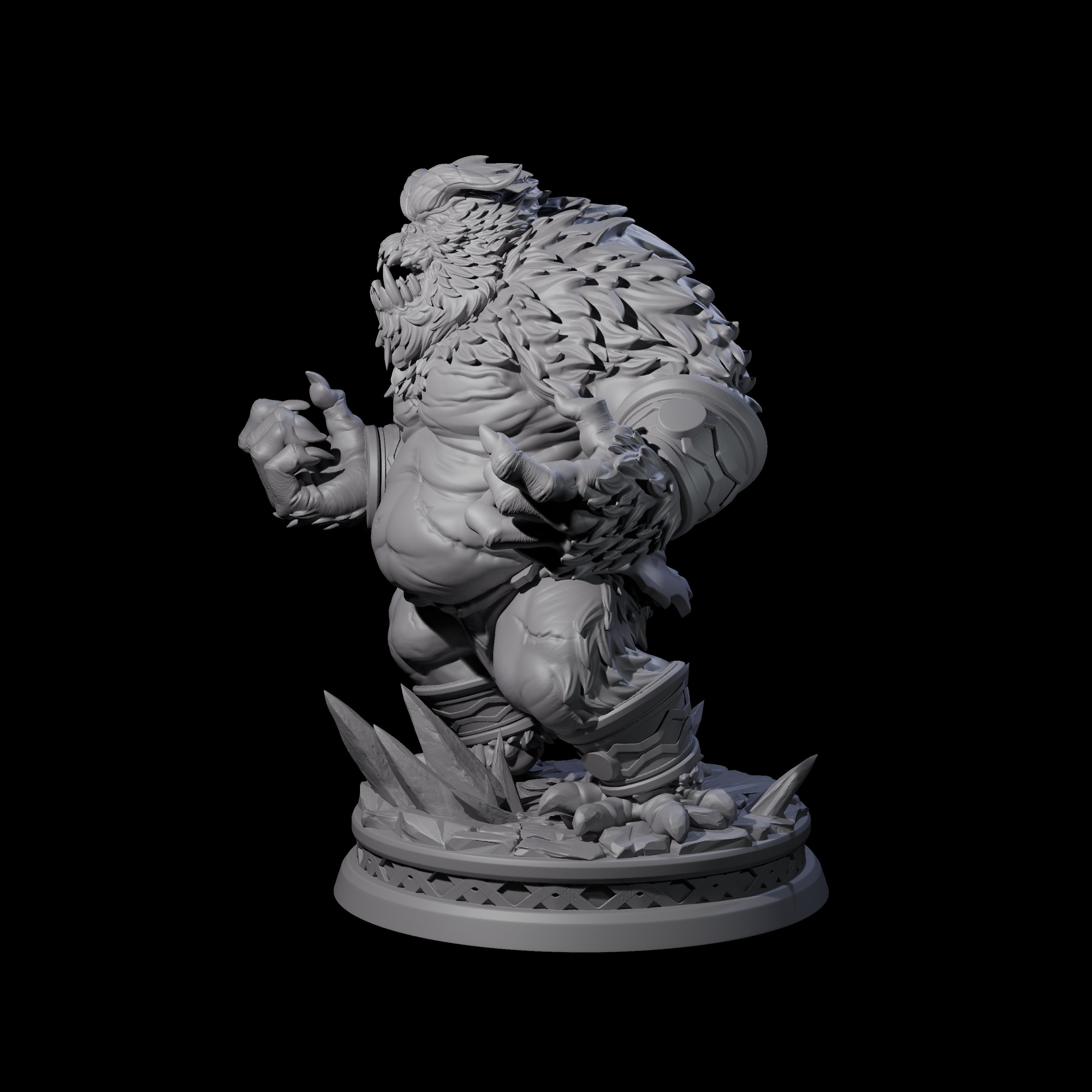 Screaming Yeti Miniature for Dungeons and Dragons, Pathfinder or other TTRPGs