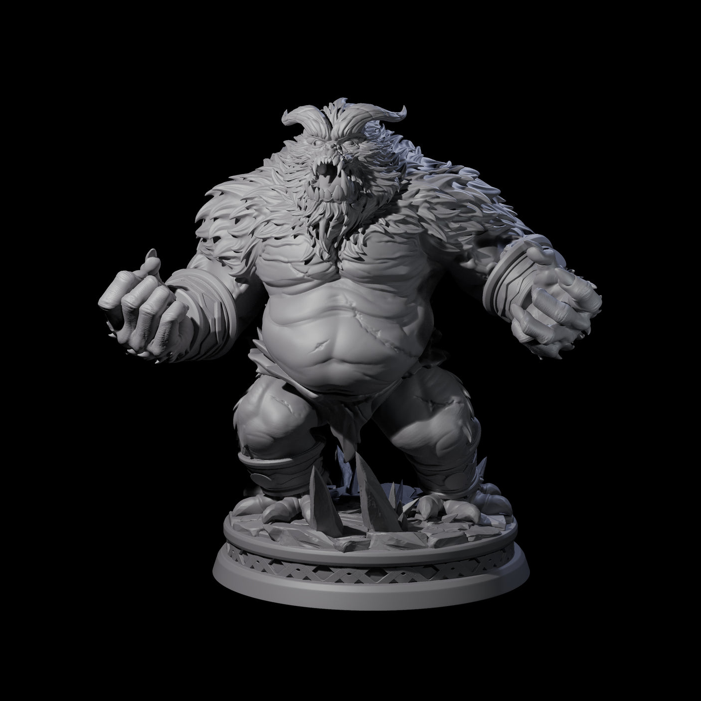 Screaming Yeti Miniature for Dungeons and Dragons, Pathfinder or other TTRPGs