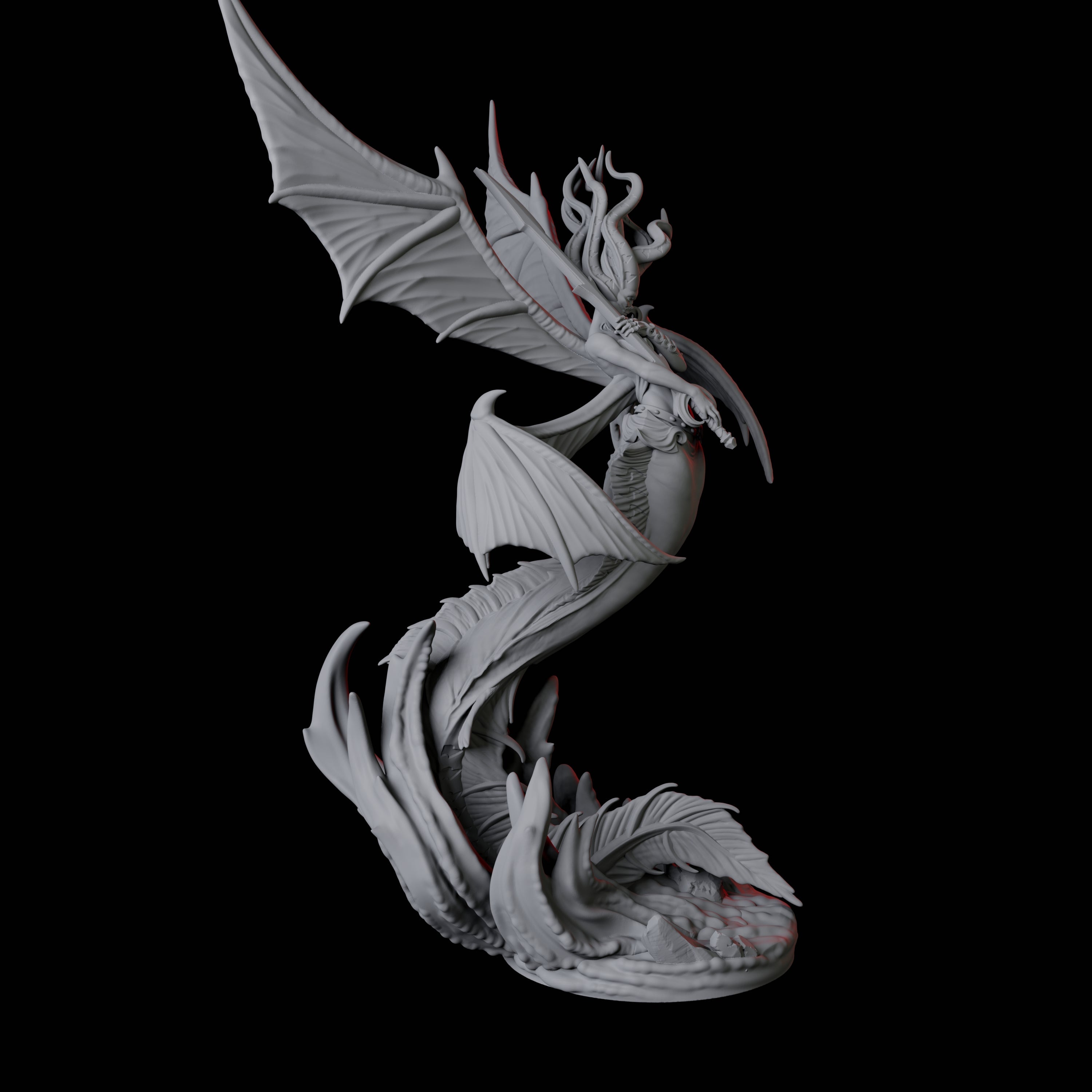 Screeching Harpy A Miniature for Dungeons and Dragons, Pathfinder or other TTRPGs