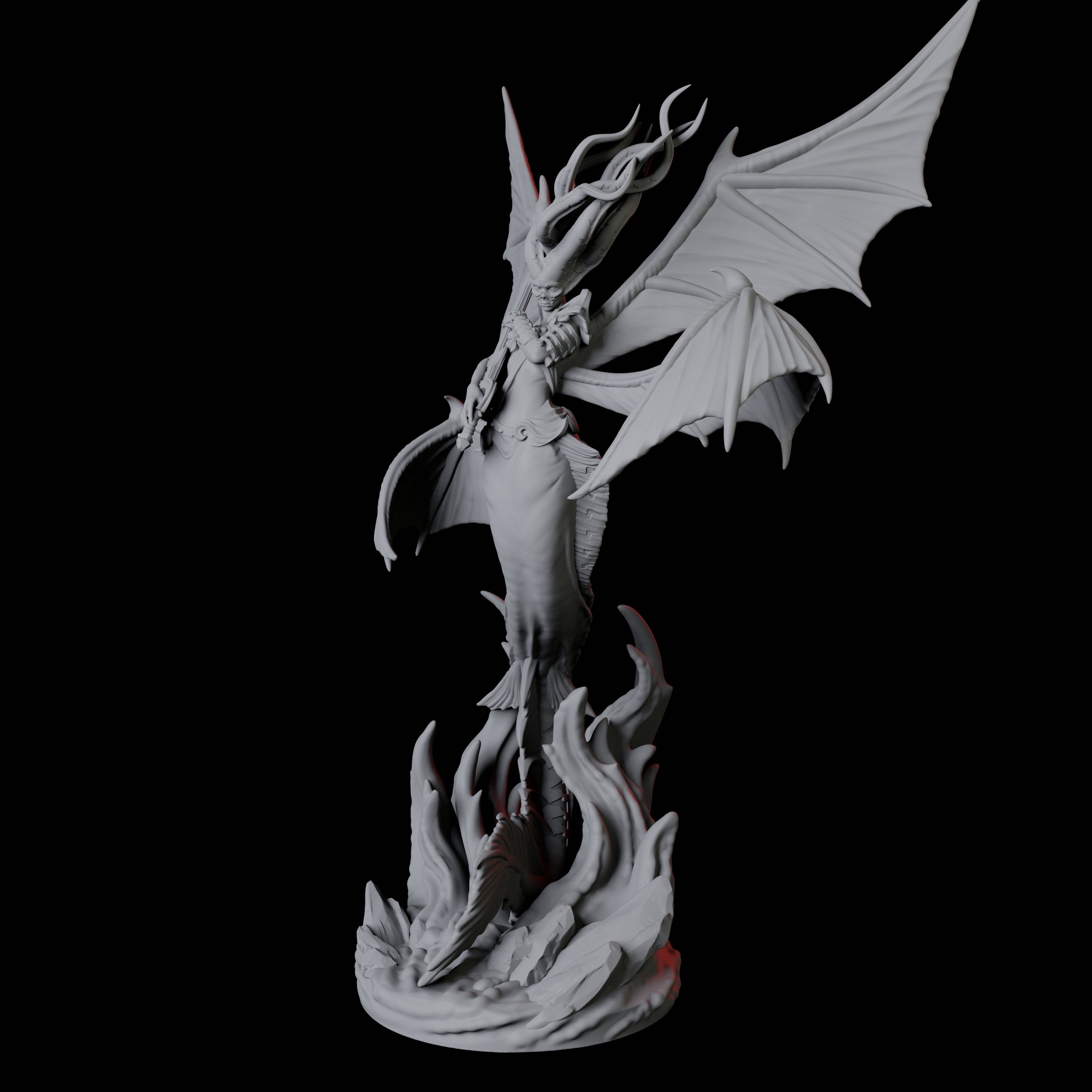 Screeching Harpy A Miniature for Dungeons and Dragons, Pathfinder or other TTRPGs