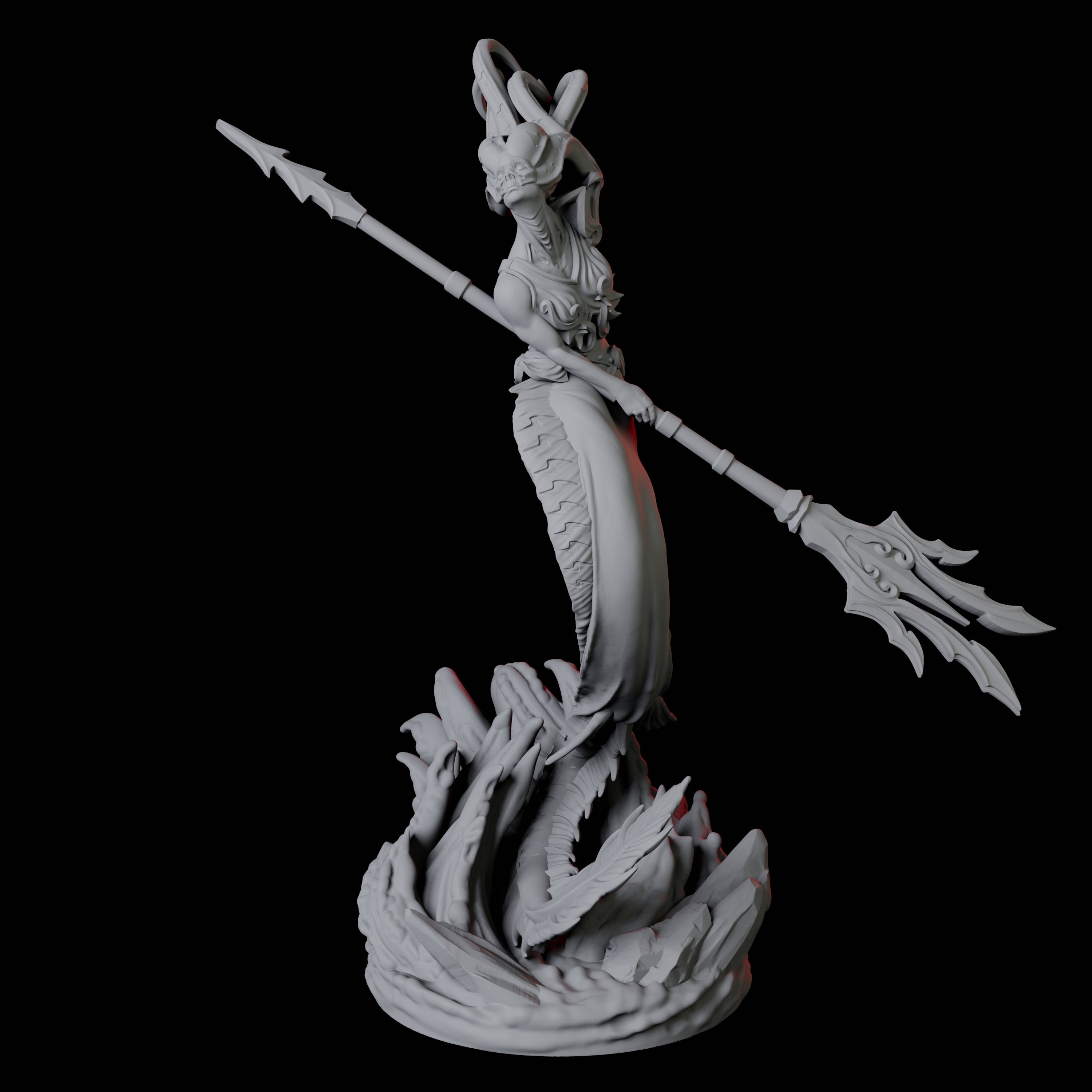 Screeching Harpy B Miniature for Dungeons and Dragons, Pathfinder or other TTRPGs