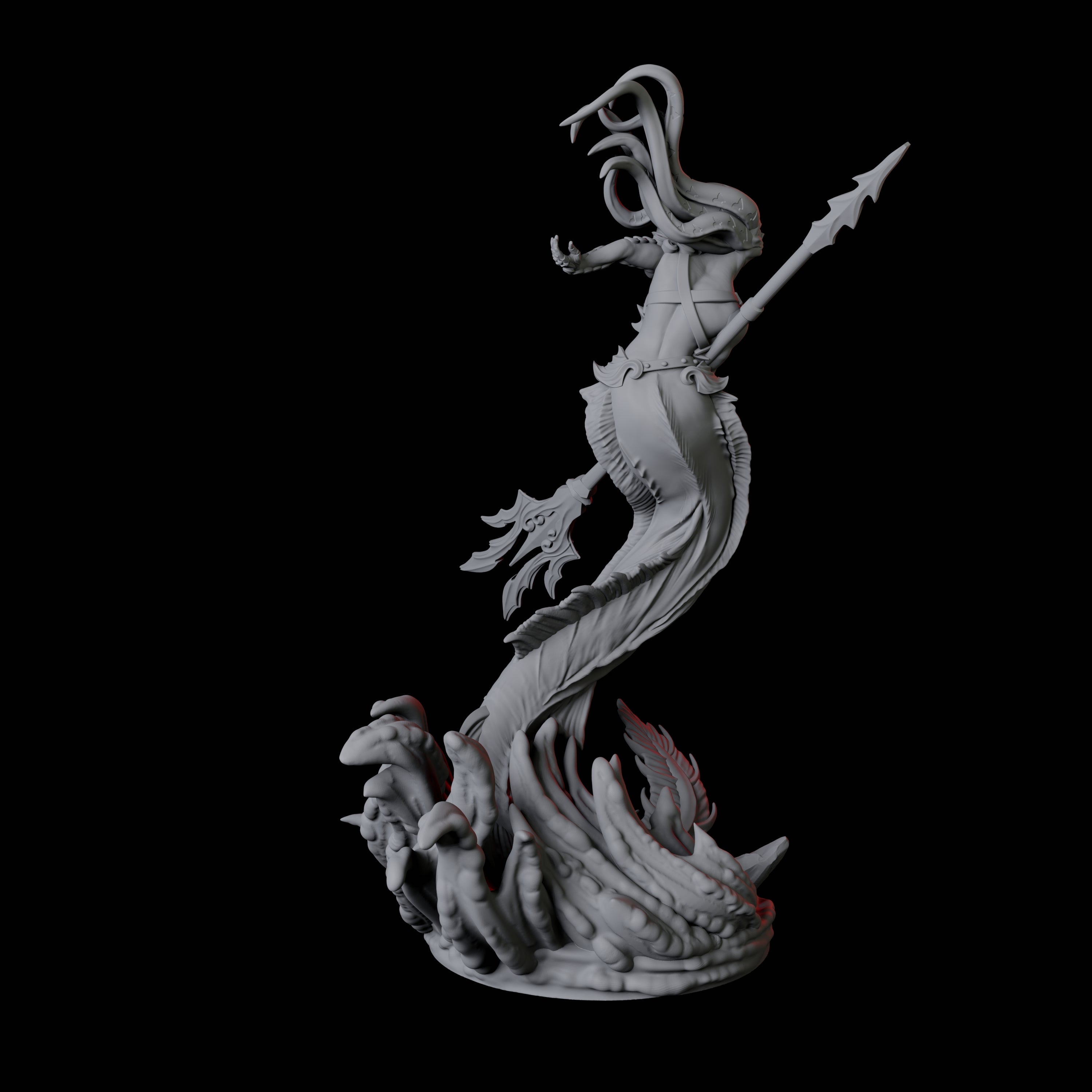 Screeching Harpy B Miniature for Dungeons and Dragons, Pathfinder or other TTRPGs
