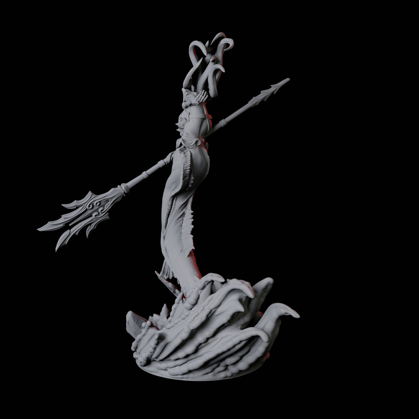 Screeching Harpy B Miniature for Dungeons and Dragons, Pathfinder or other TTRPGs
