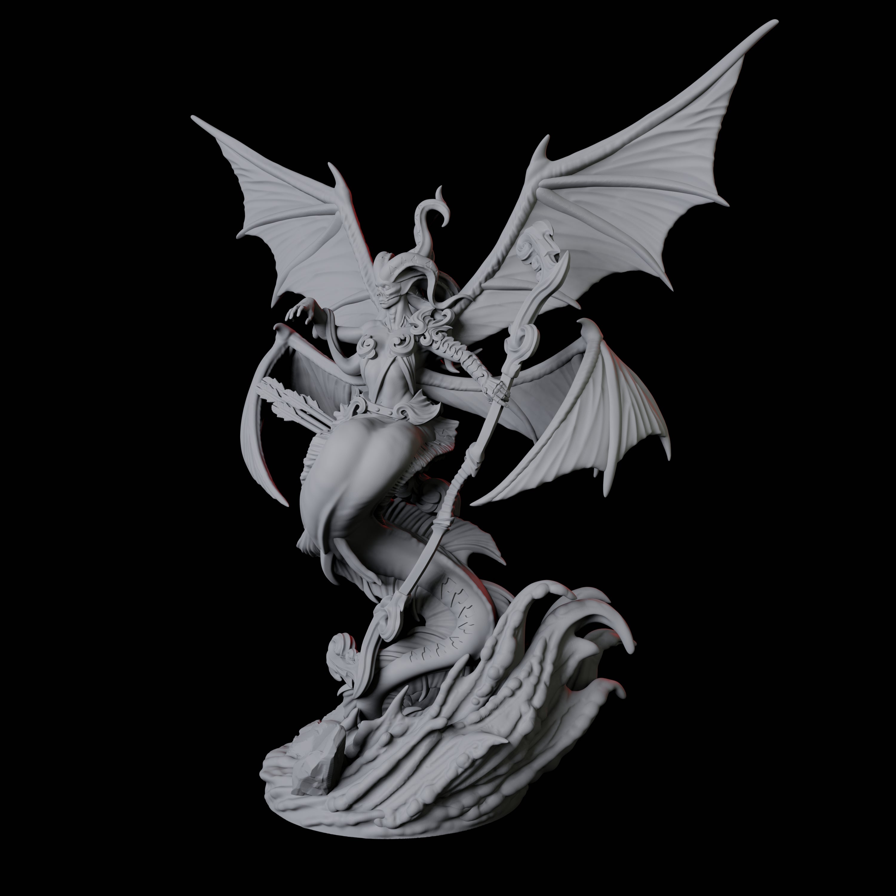 Screeching Harpy C Miniature for Dungeons and Dragons, Pathfinder or other TTRPGs
