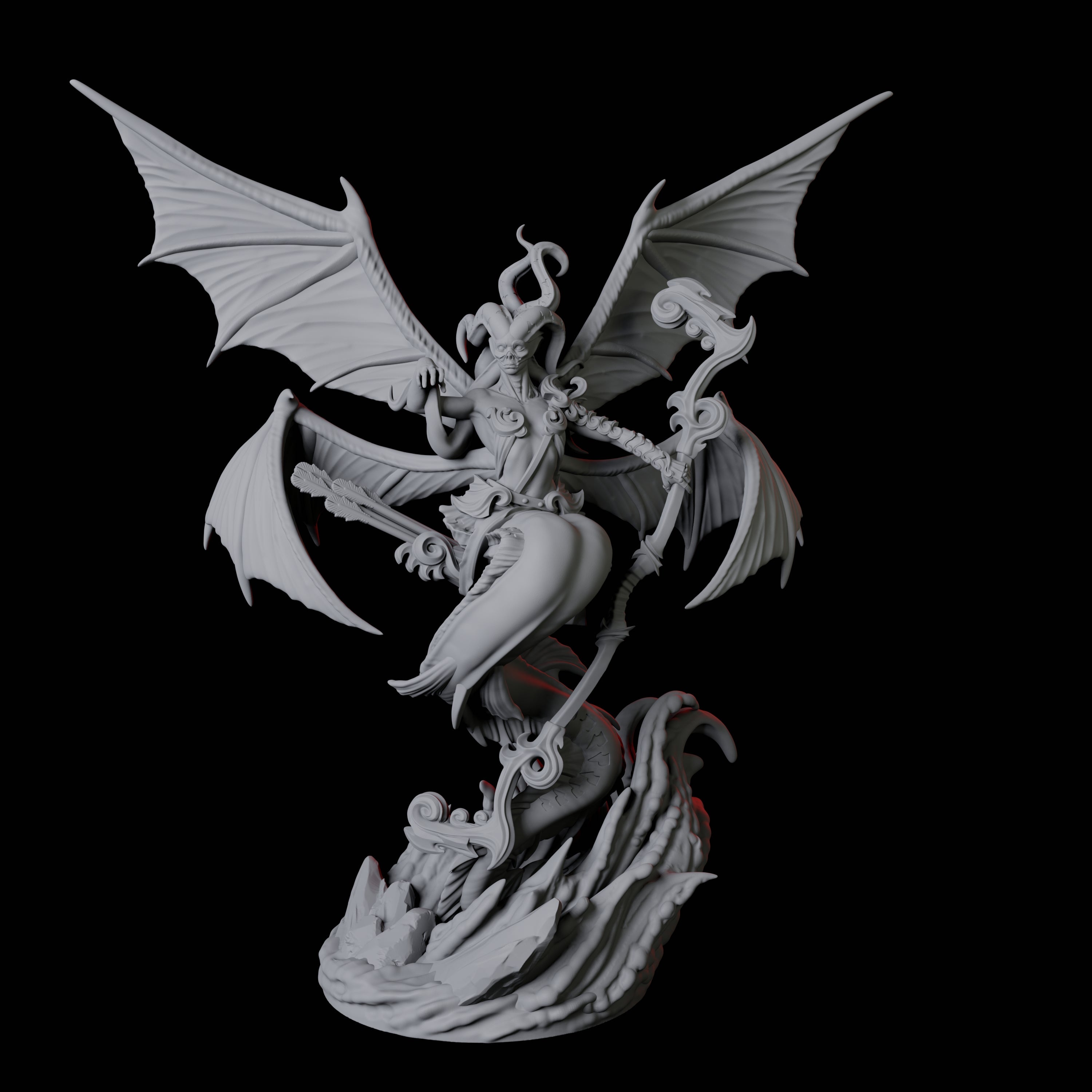 Screeching Harpy C Miniature for Dungeons and Dragons, Pathfinder or other TTRPGs