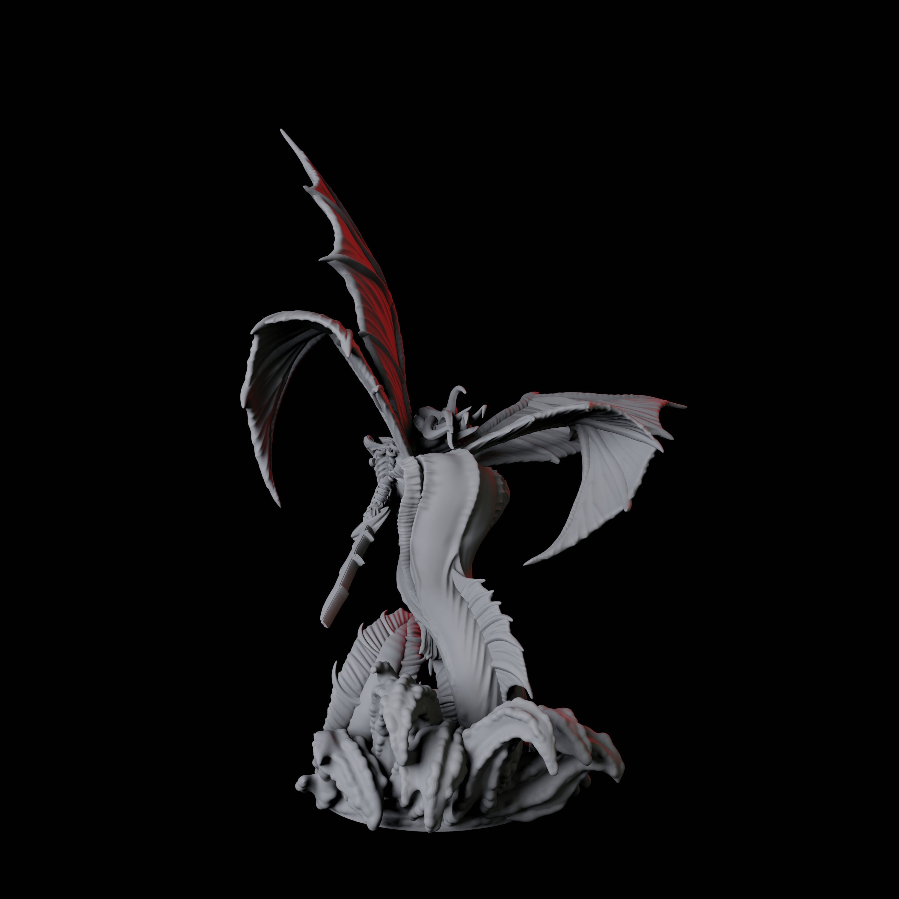 Screeching Harpy D Miniature for Dungeons and Dragons, Pathfinder or other TTRPGs