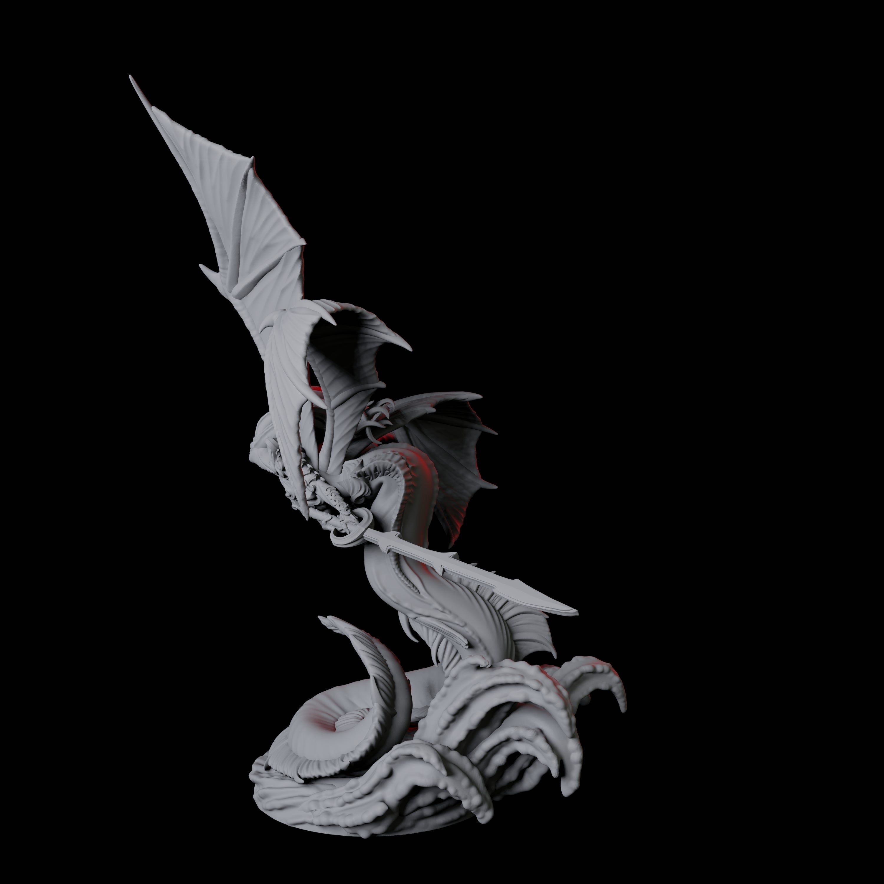Screeching Harpy D Miniature for Dungeons and Dragons, Pathfinder or other TTRPGs