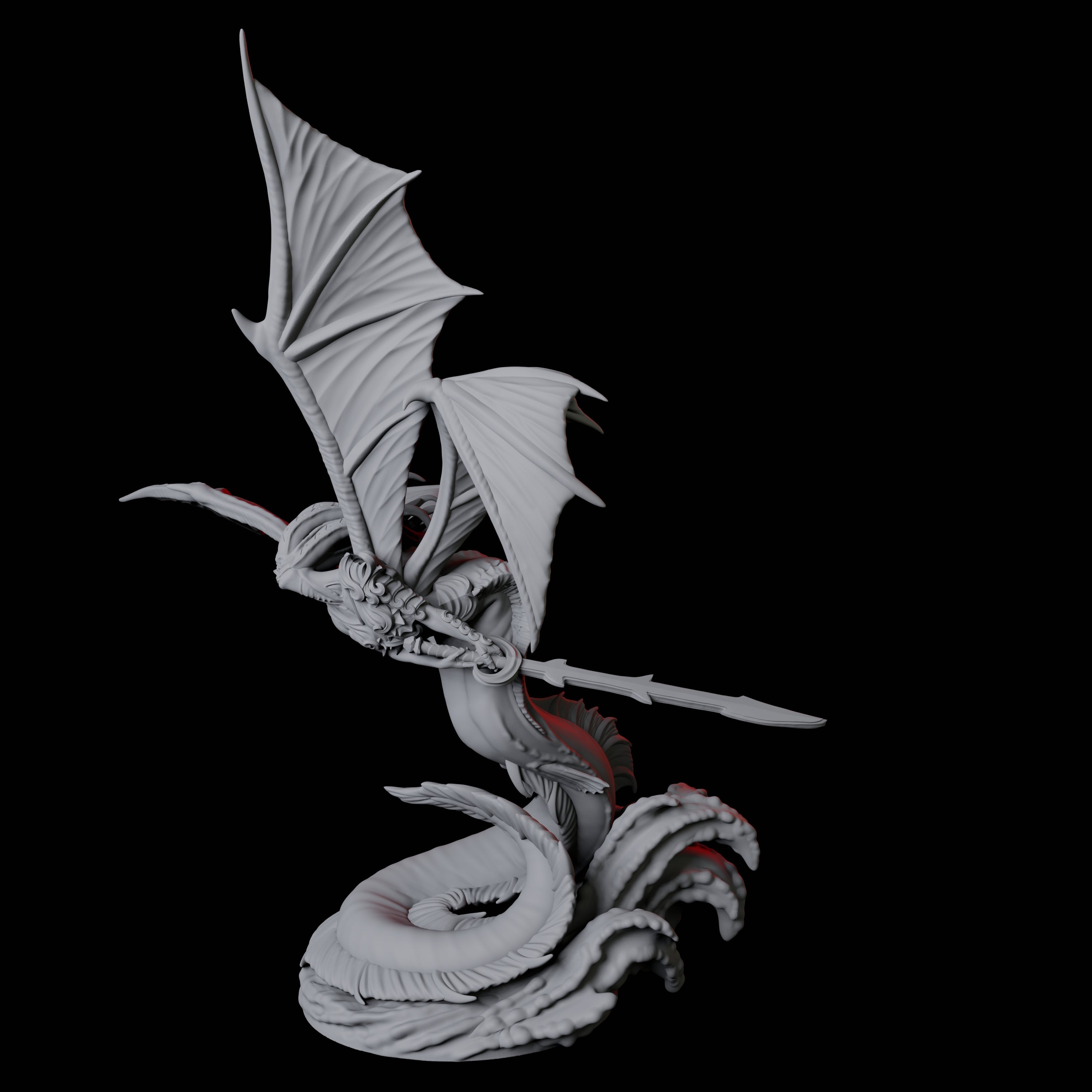 Screeching Harpy D Miniature for Dungeons and Dragons, Pathfinder or other TTRPGs