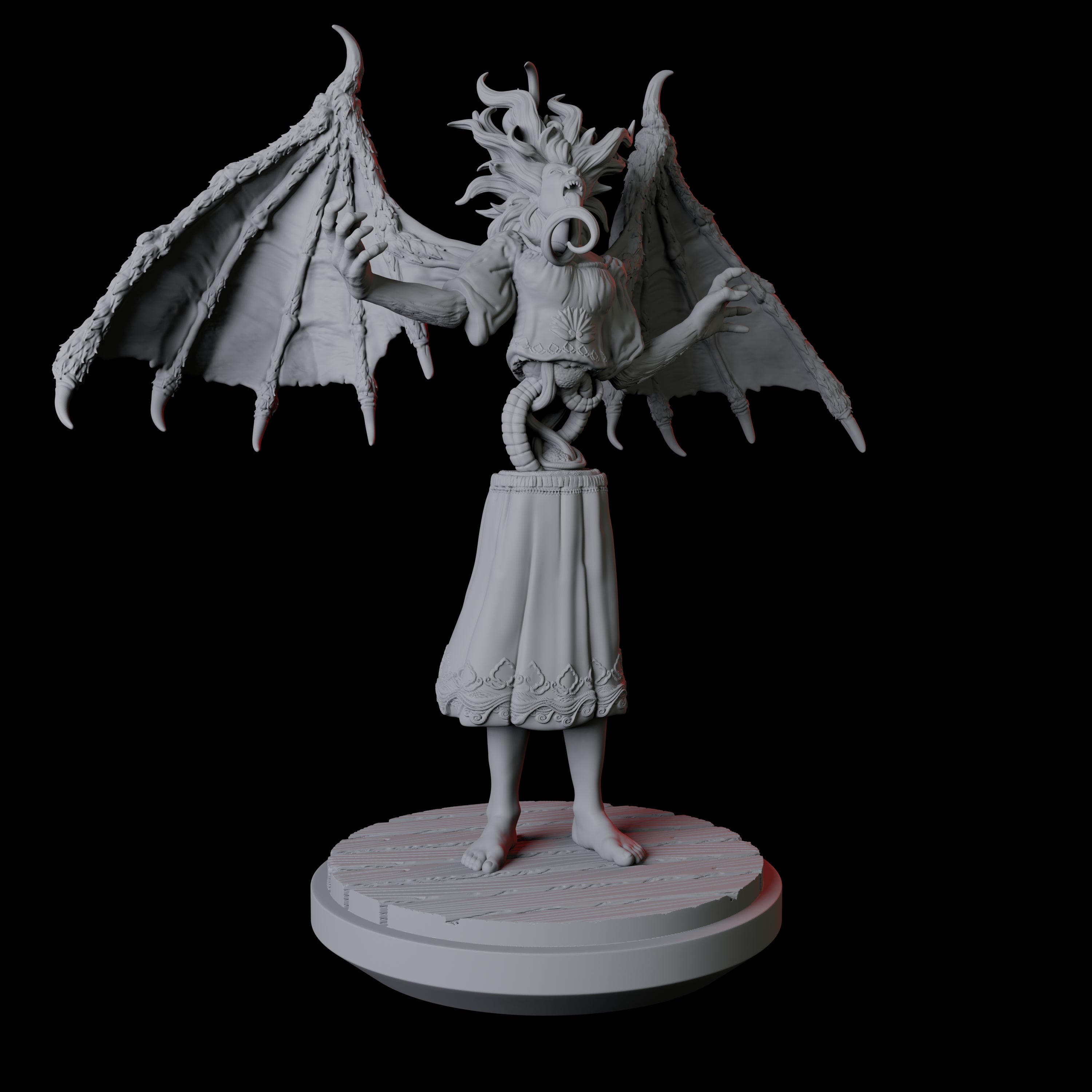 Screeching Manananggal B Miniature for Dungeons and Dragons, Pathfinder or other TTRPGs
