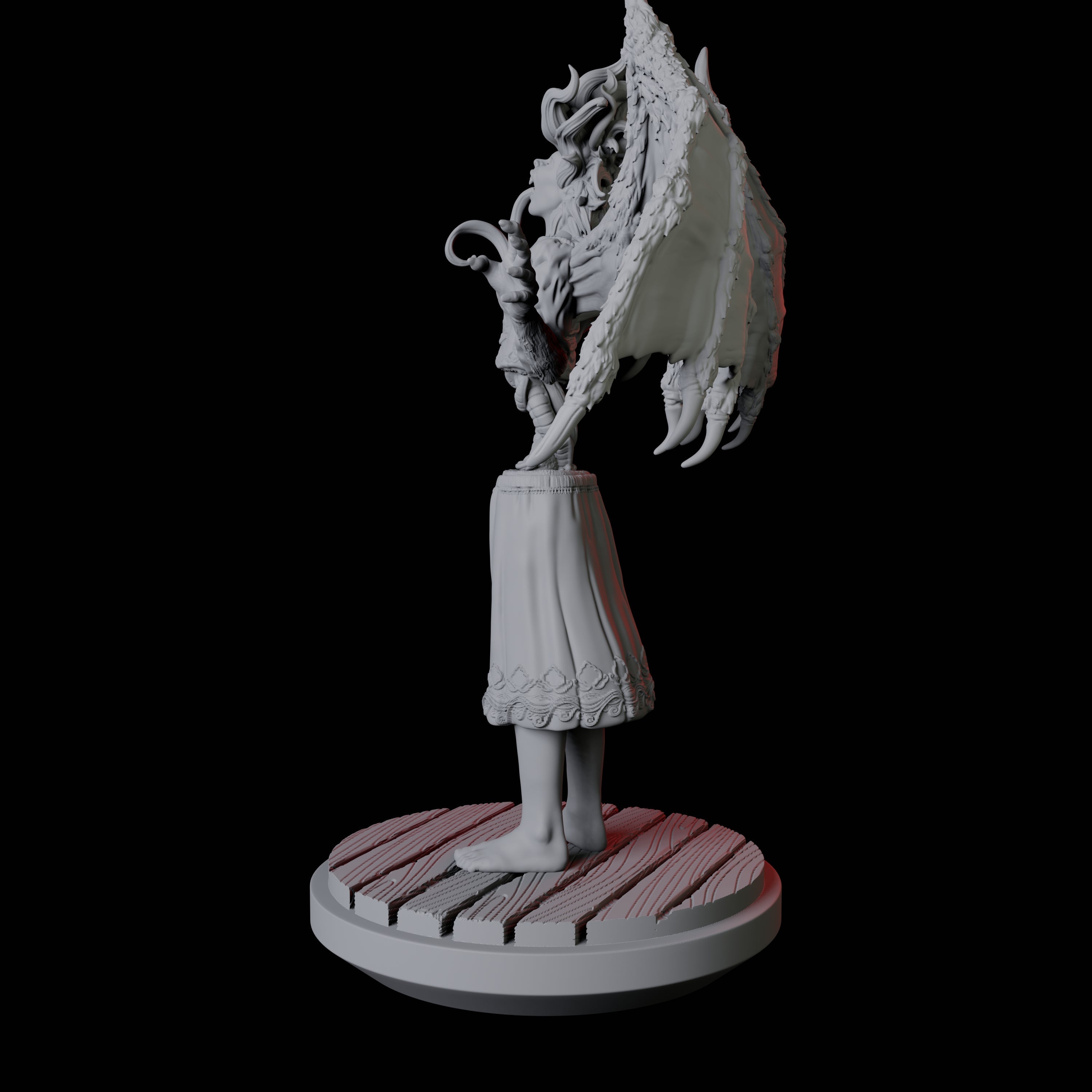 Screeching Manananggal B Miniature for Dungeons and Dragons, Pathfinder or other TTRPGs