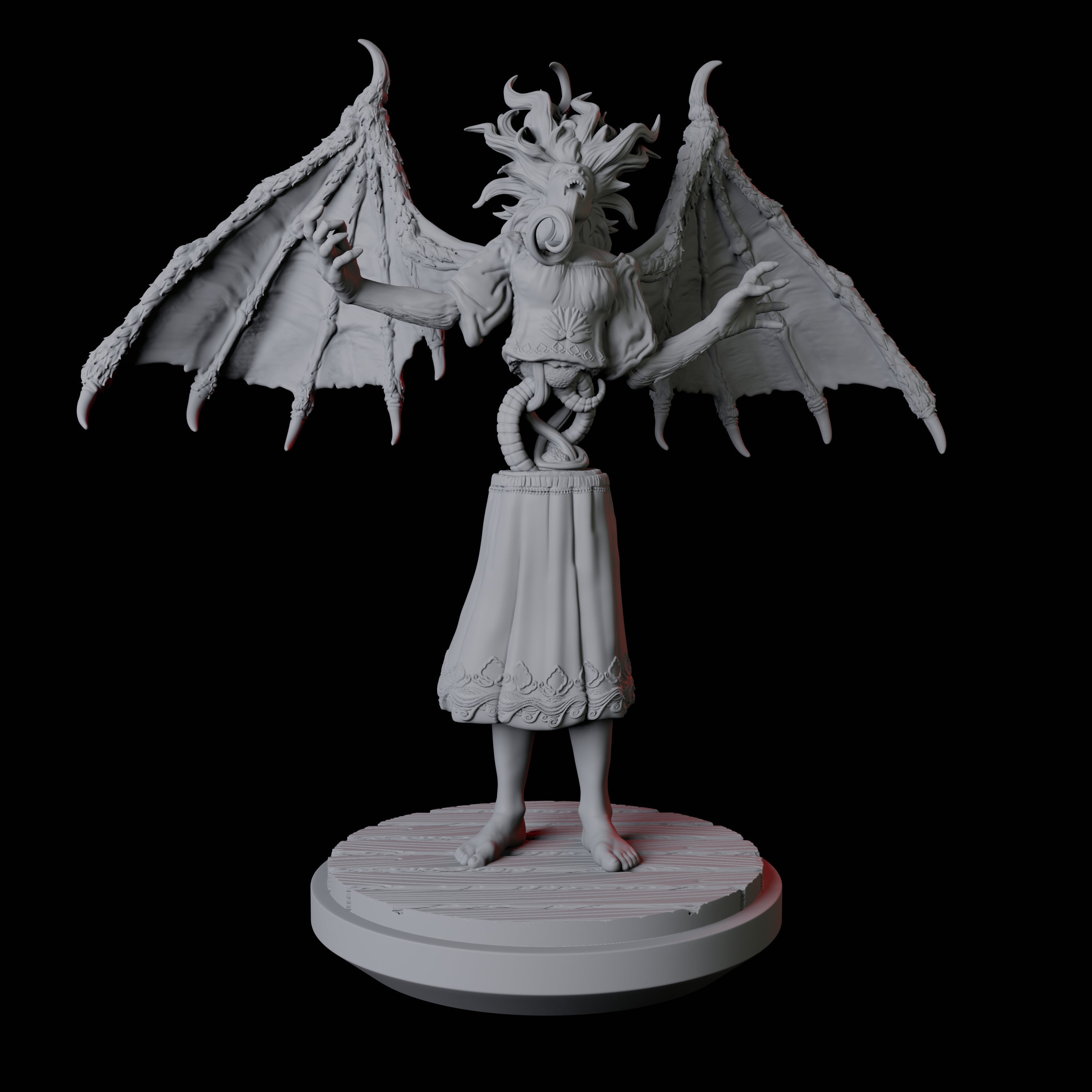 Screeching Manananggal B Miniature for Dungeons and Dragons, Pathfinder or other TTRPGs