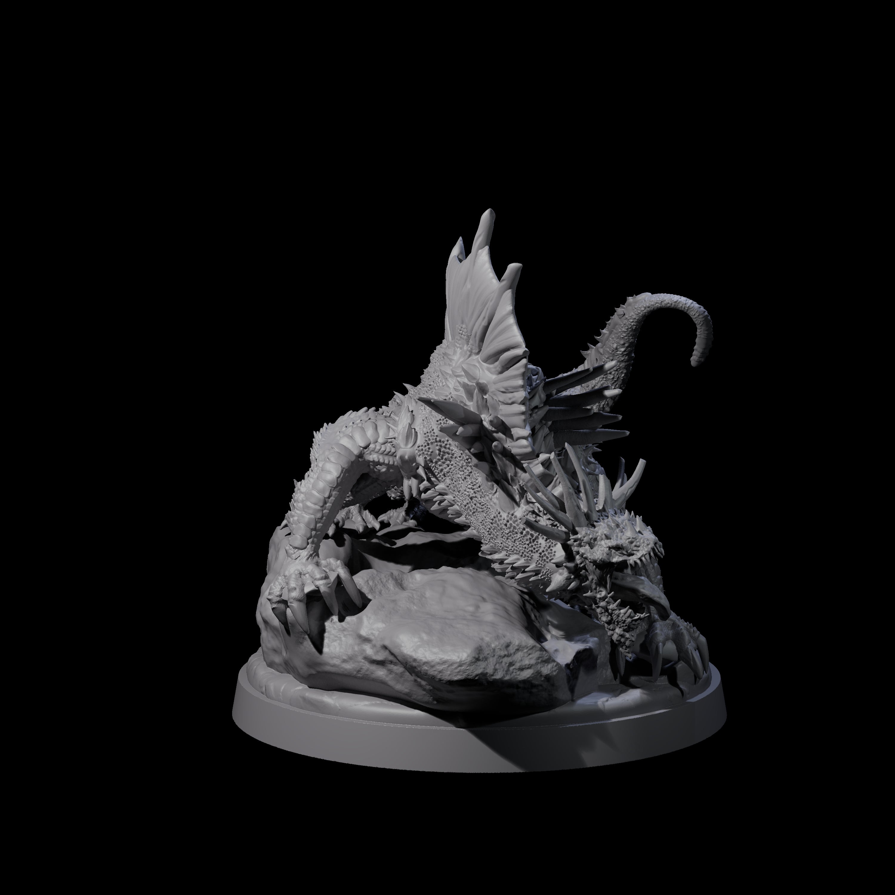 Screetching Giant Basilisk Miniature for Dungeons and Dragons, Pathfinder or other TTRPGs