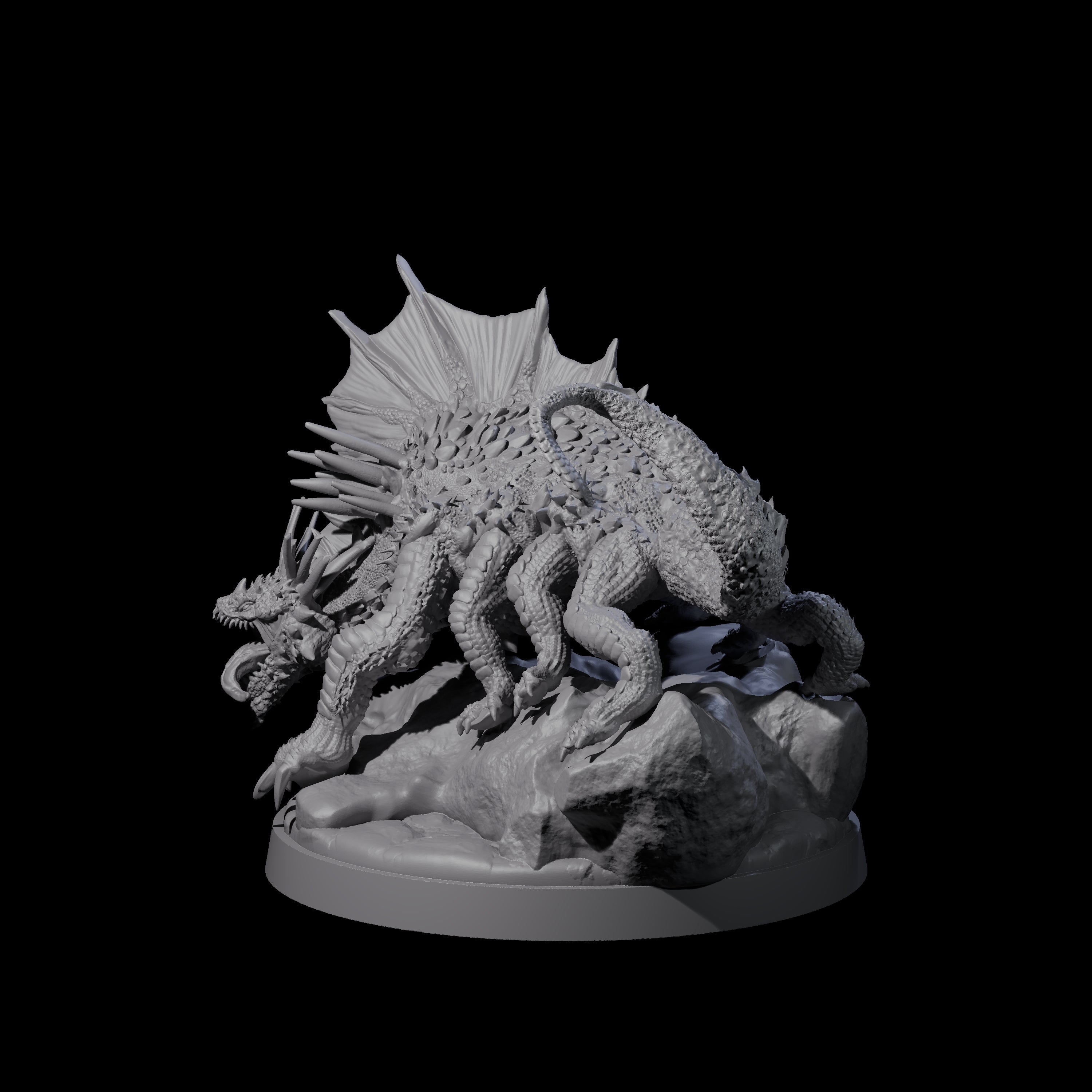 Screetching Giant Basilisk Miniature for Dungeons and Dragons, Pathfinder or other TTRPGs