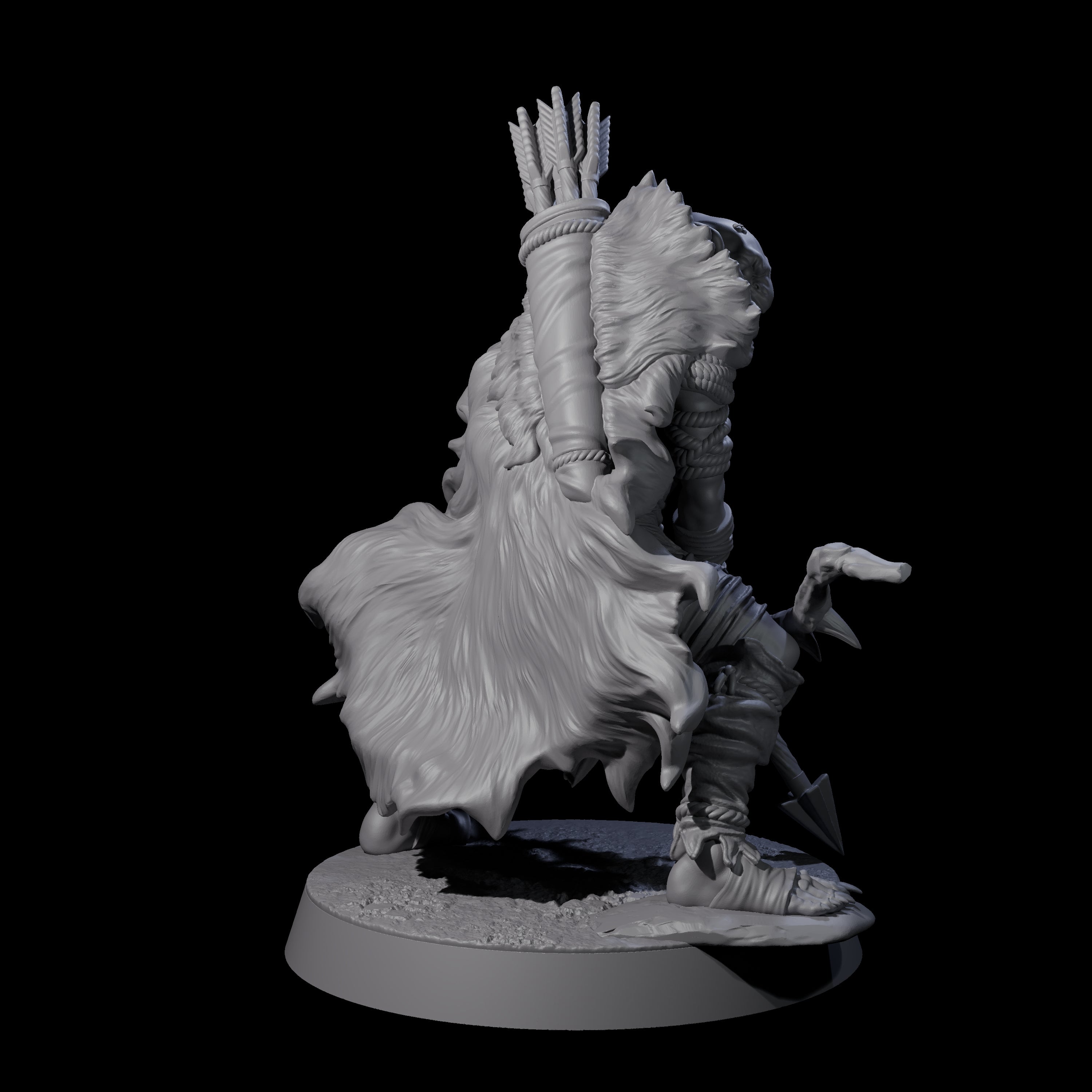 Sculking Marsh Archer A Miniature for Dungeons and Dragons, Pathfinder or other TTRPGs