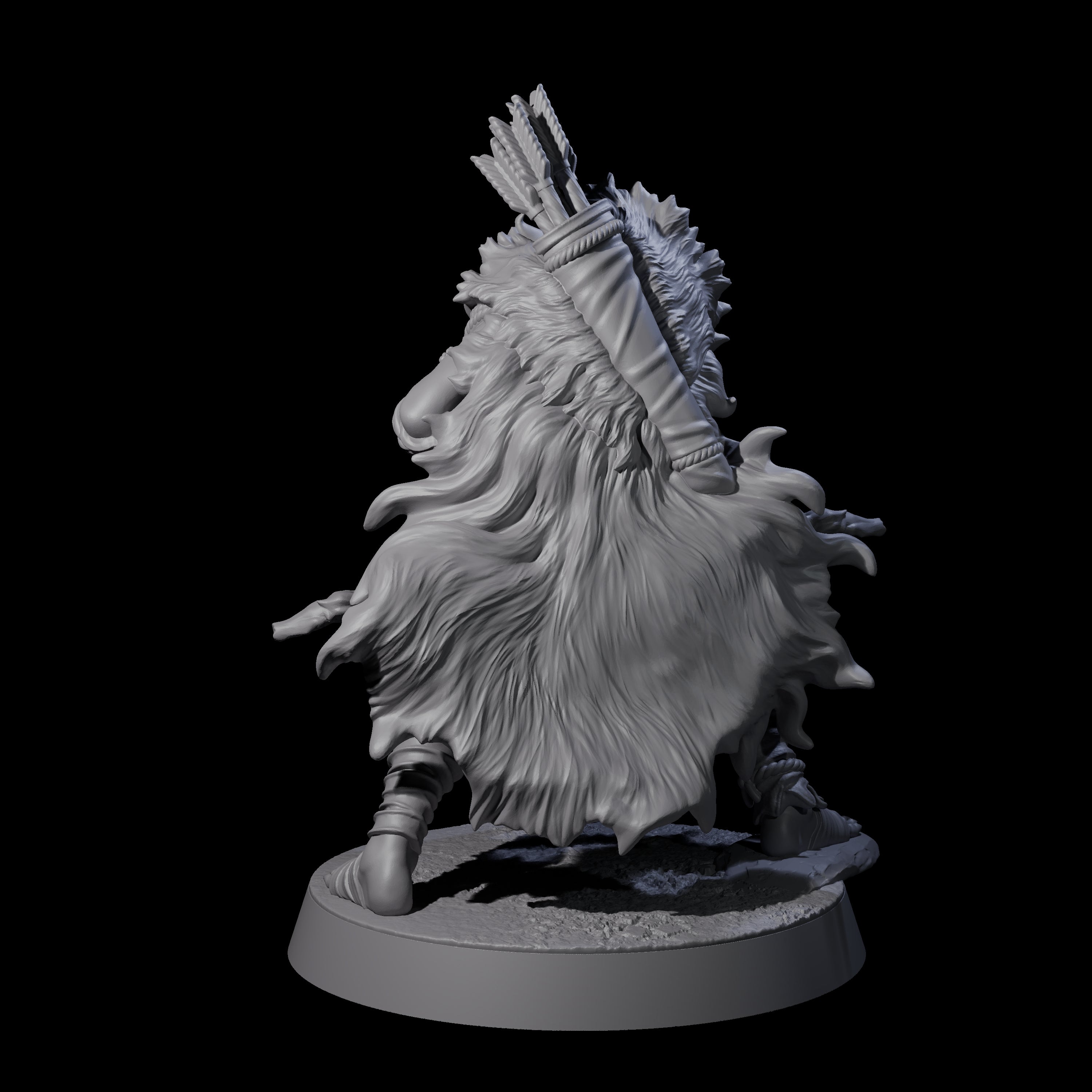 Sculking Marsh Archer A Miniature for Dungeons and Dragons, Pathfinder or other TTRPGs