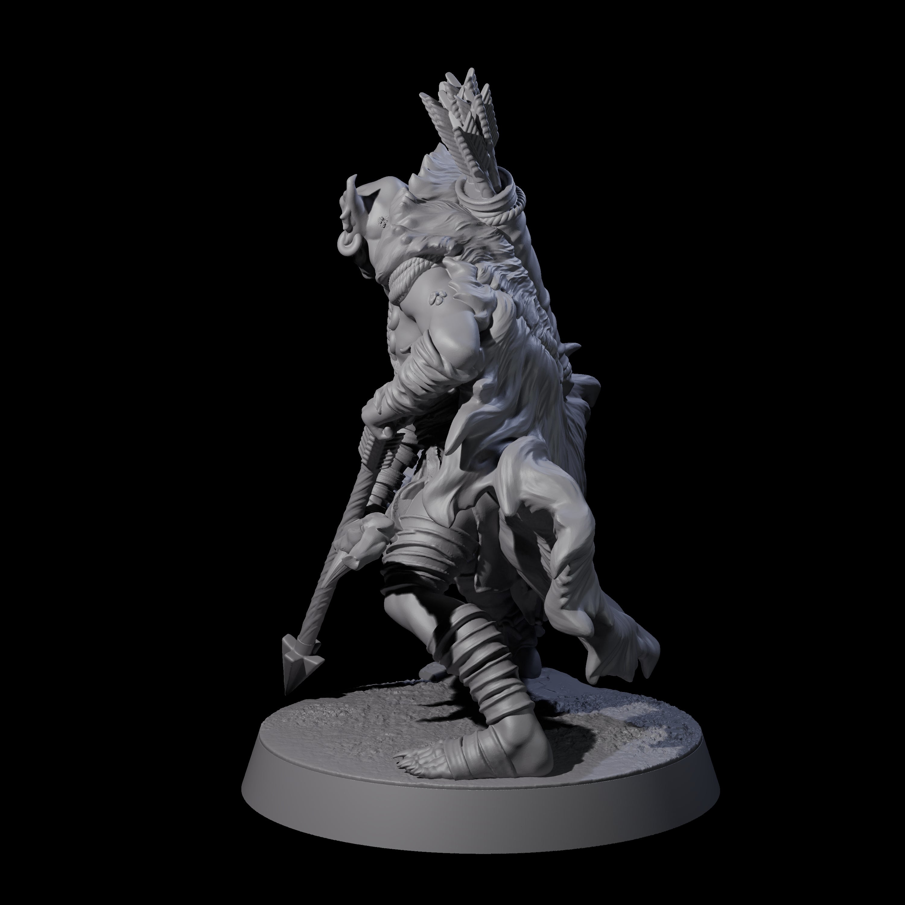 Sculking Marsh Archer A Miniature for Dungeons and Dragons, Pathfinder or other TTRPGs