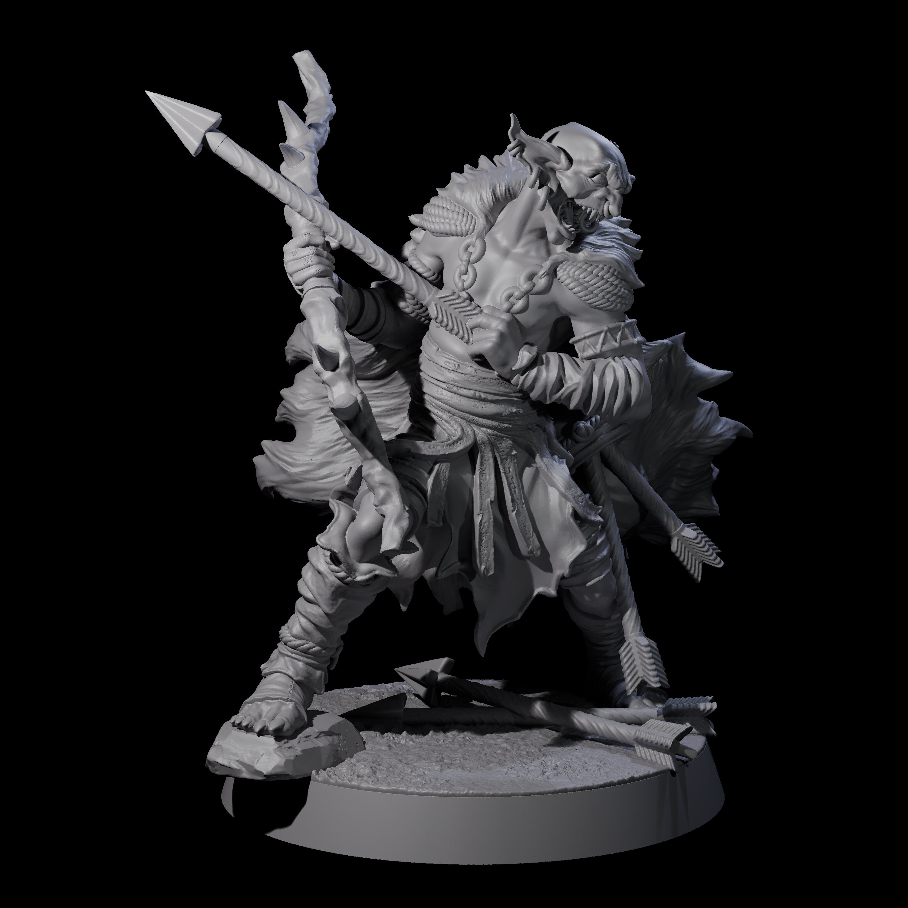 Sculking Marsh Archer B Miniature for Dungeons and Dragons, Pathfinder or other TTRPGs